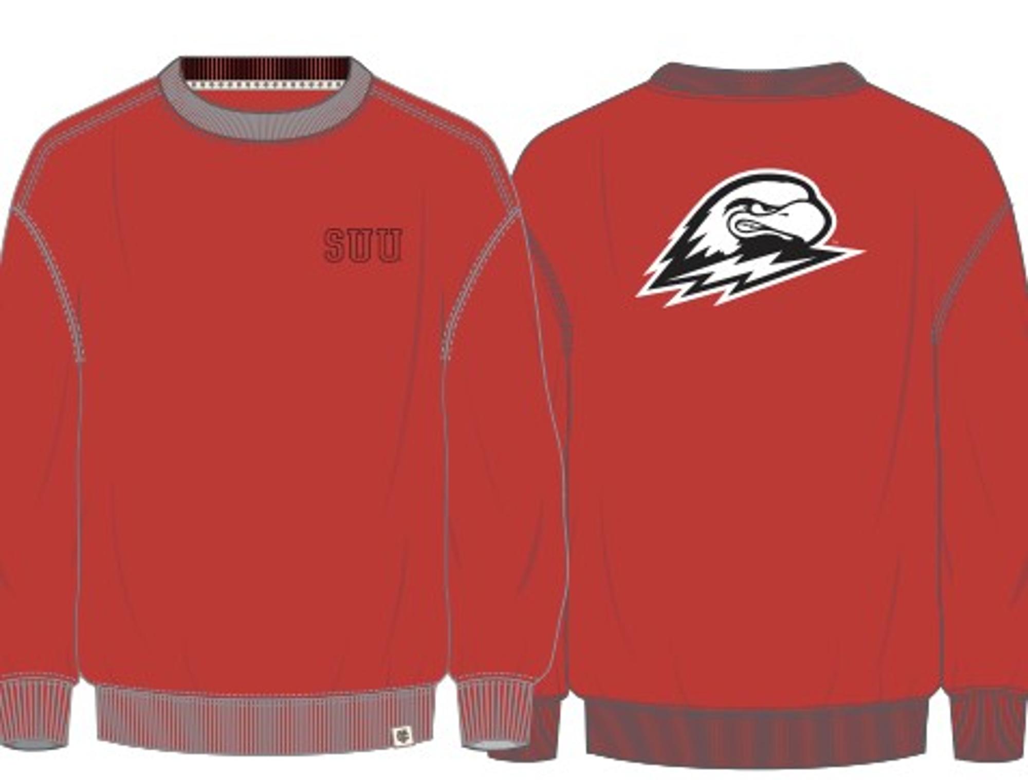 Product image 1 of 1 for COLOSSEUM CREW RED SUU LEFT CHEST THOR ON BACK  MENS