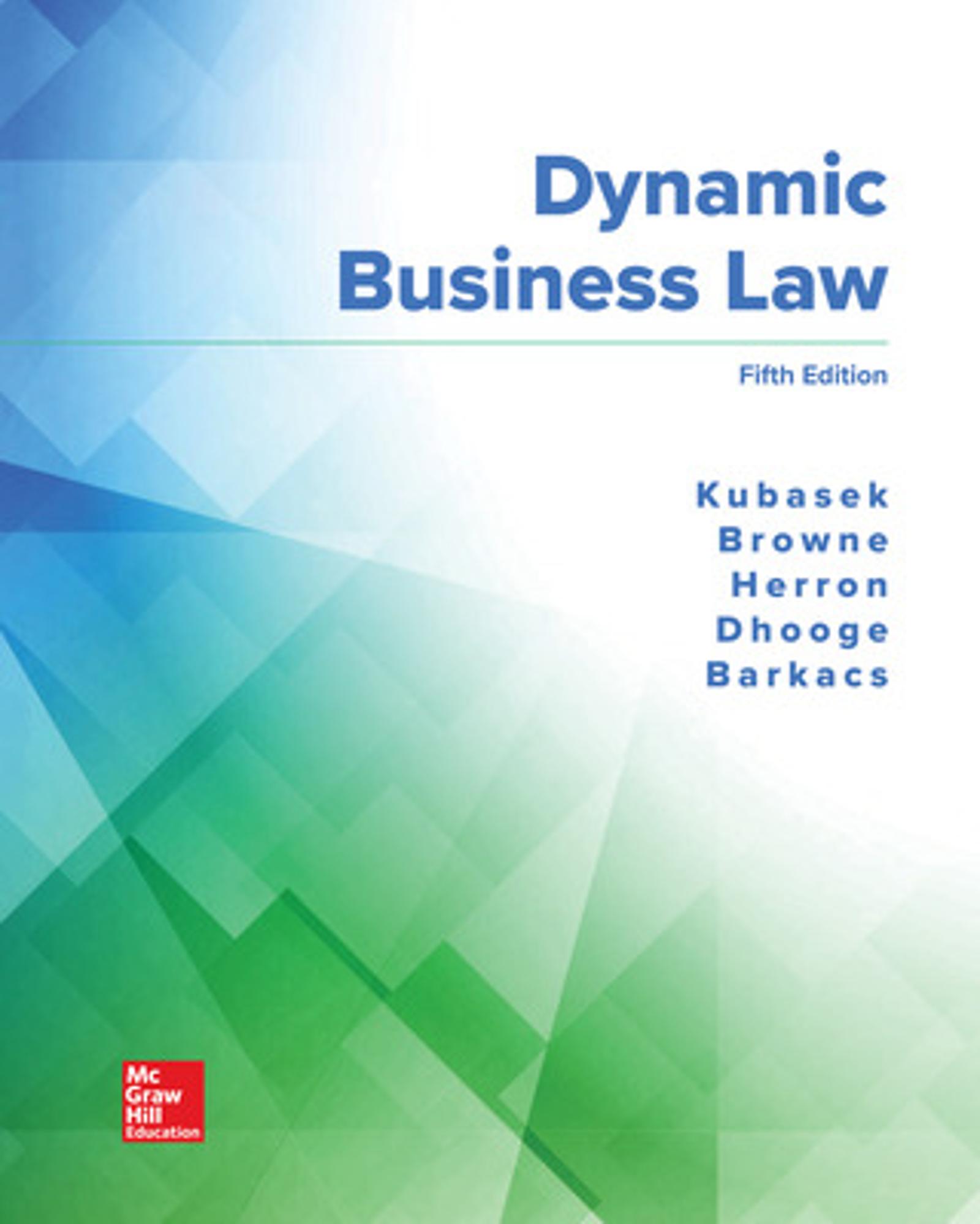 Cover image for Print Upgrade - Dynamic Business Law