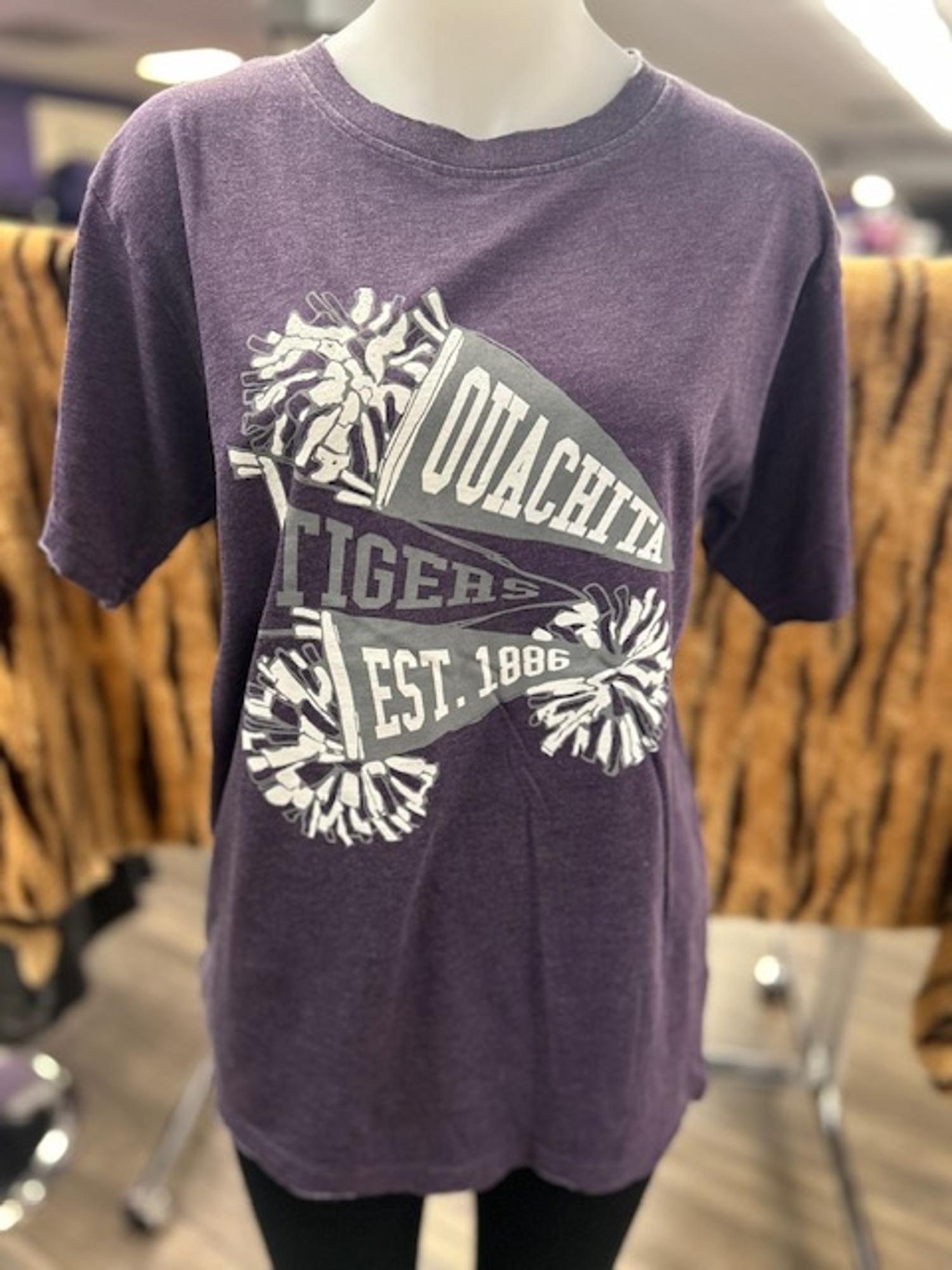 image of: Ouachita Tigers Pom Poms Heritage Tee