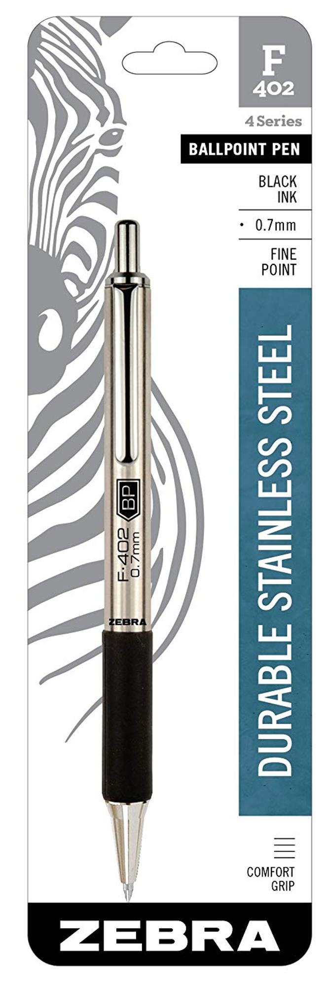 image of: Zebra Stainless Steel Series 4 Ballpoint Pen