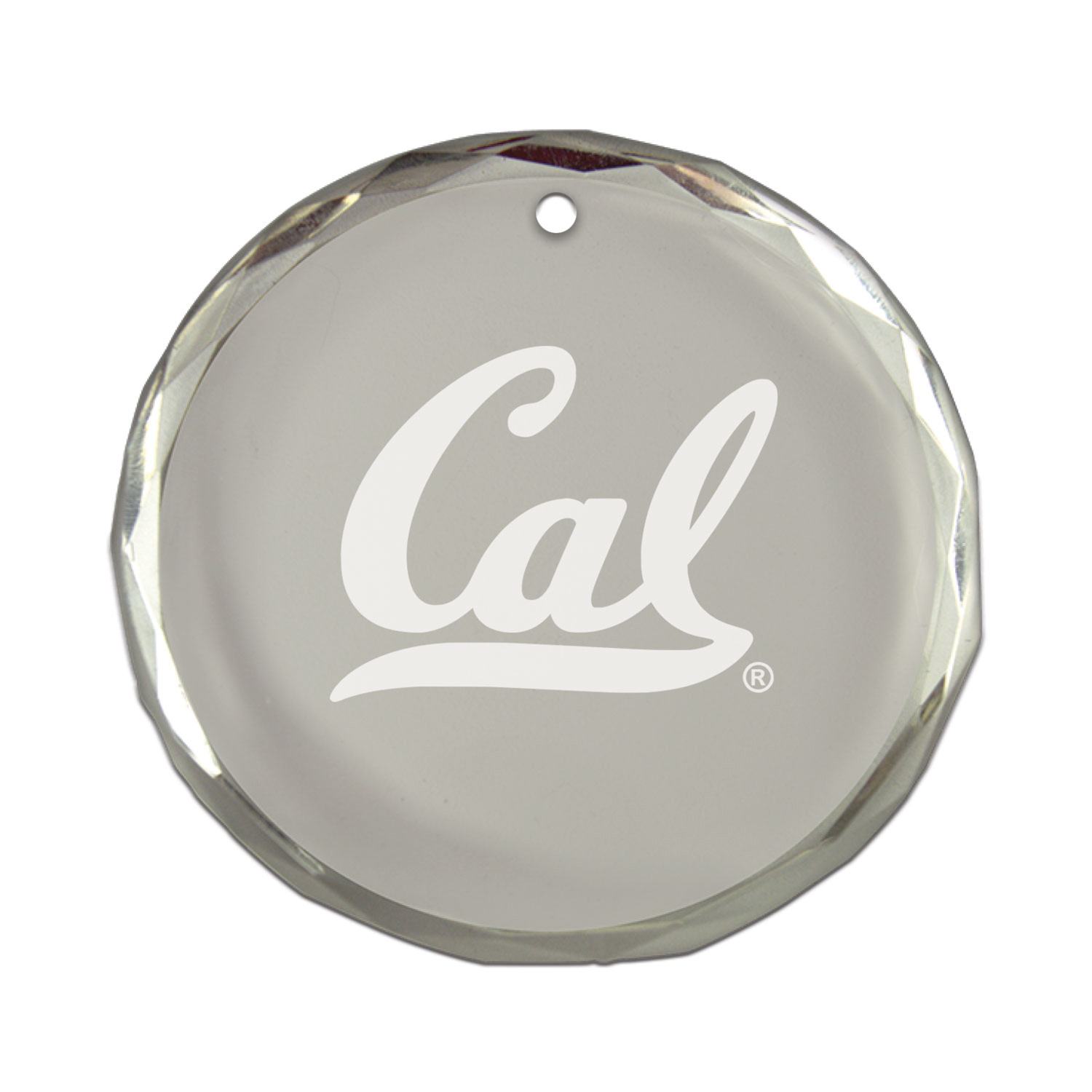 image of: Cal Logo Round Crystal Ornament