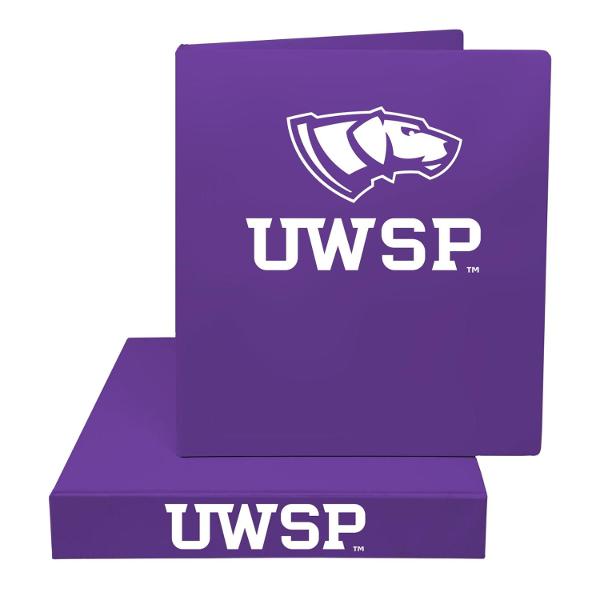 UWSP 1.5" Vinyl Binder, Purple; $15.98
