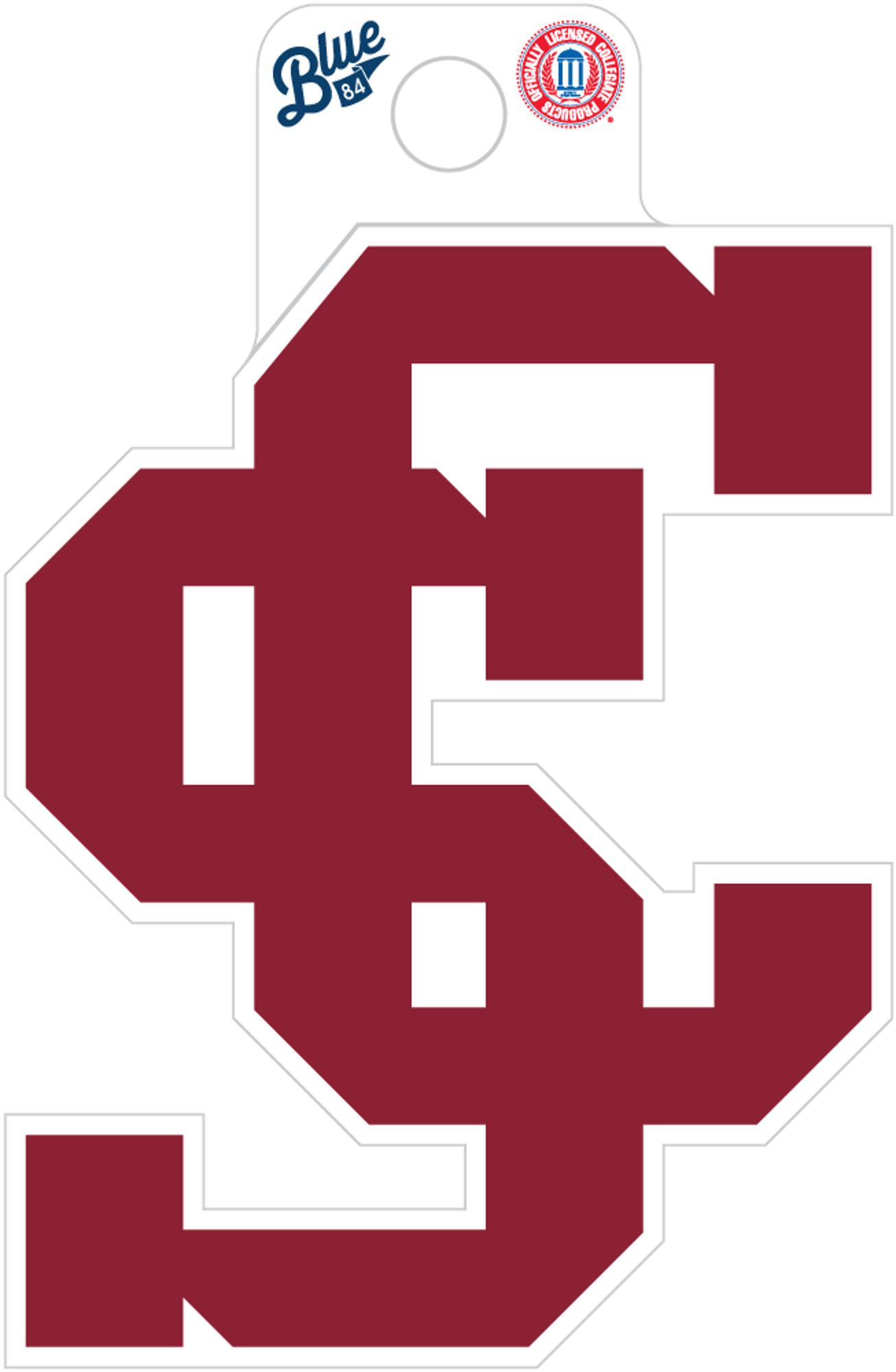 image of: Santa Clara Broncos SC Blue 84 Sticker