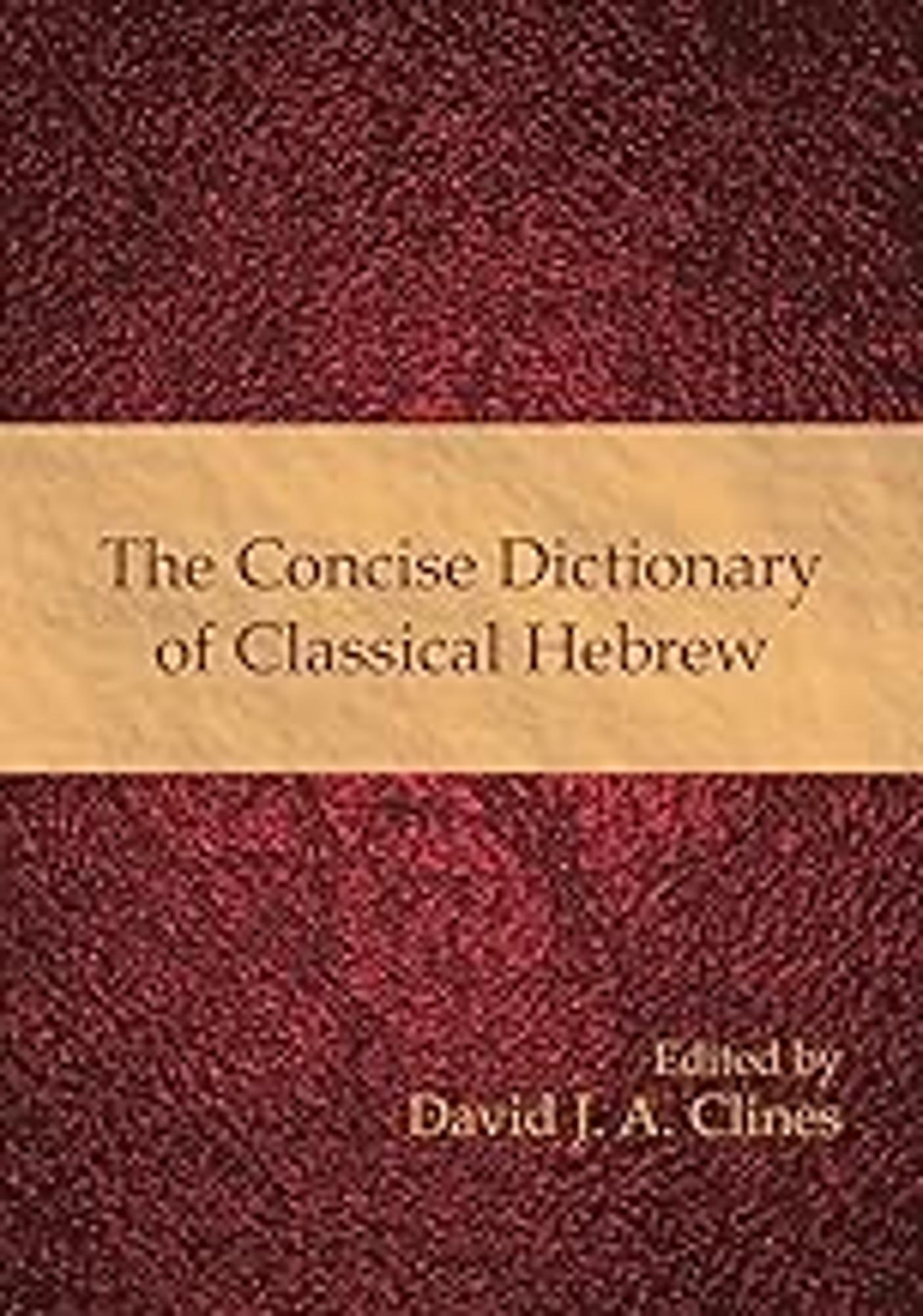 Cover image for The Concise Dictionary of Classical Hebrew