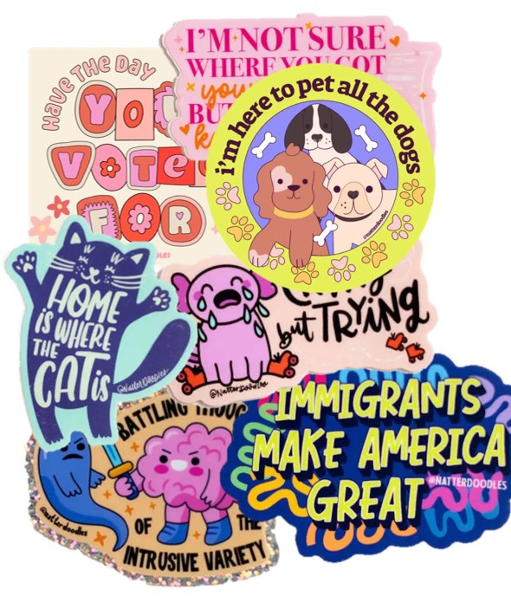 Product image 5 of 6 for Natter Doodle Stickers