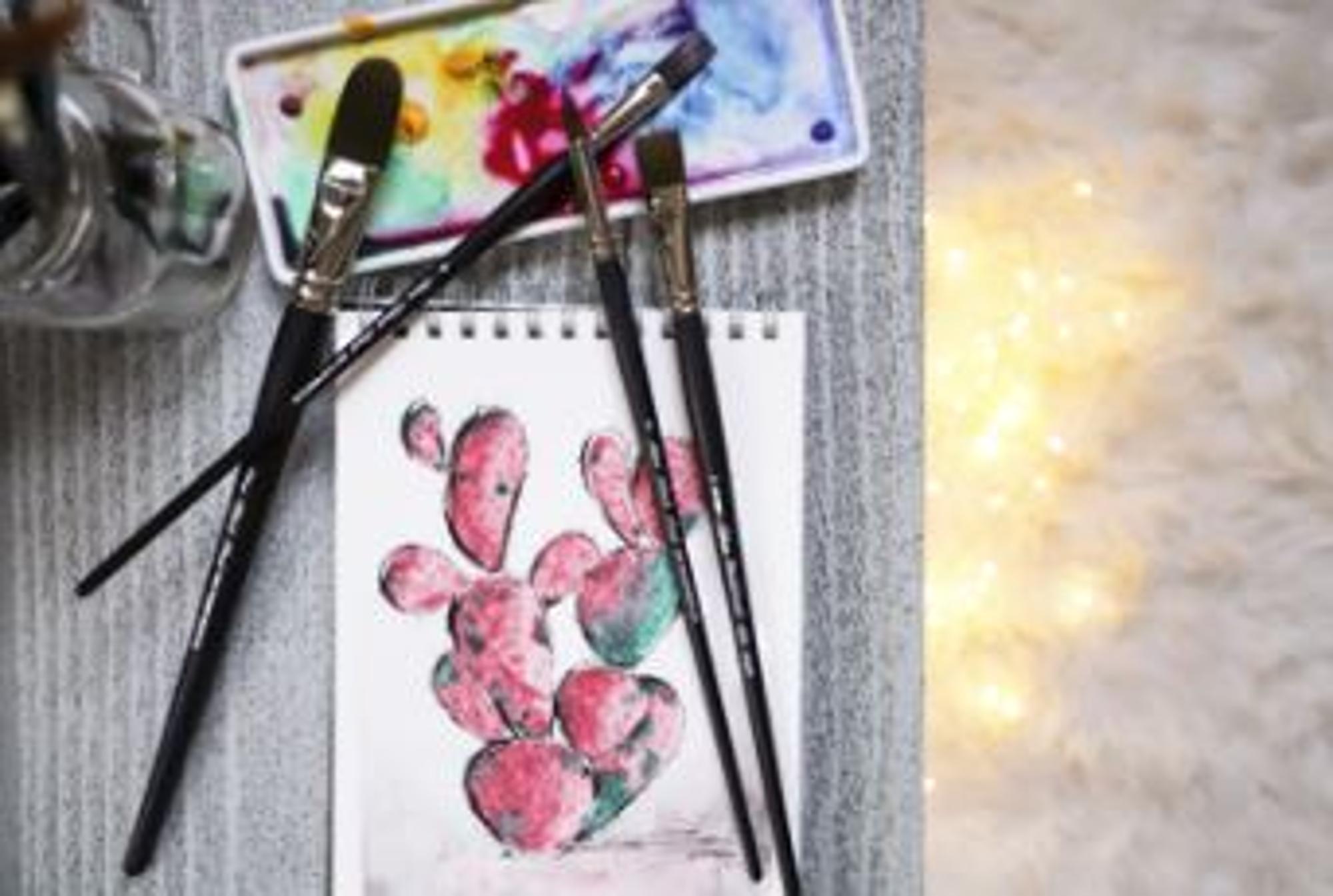 image of: Silver Black Pearl Mightlon Long Handle Brushes