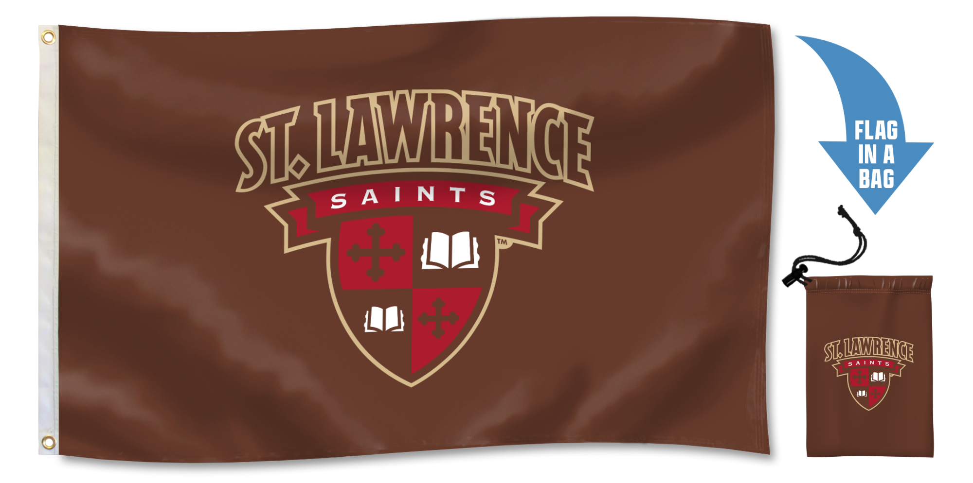 St. Lawrence Flag in a Bag; $37.95