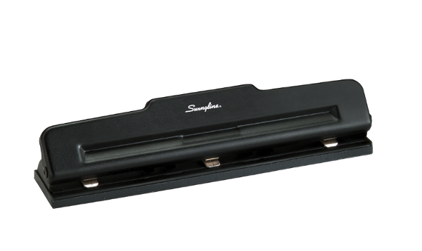 Swingline Light Duty Desktop Three-Hole Paper Punch, Black; $32.98