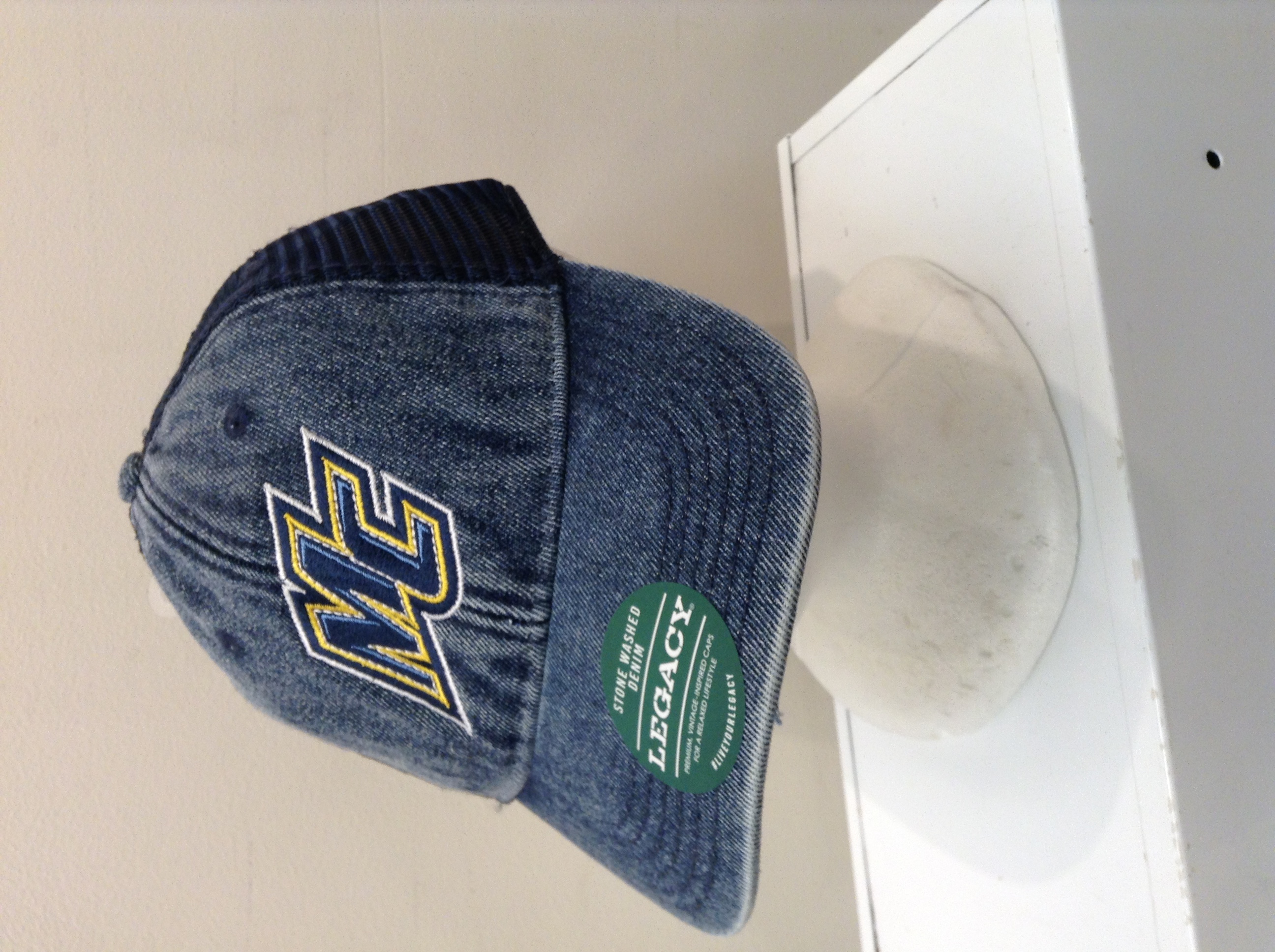 image of: Stone Washed Denim Trucker Hat