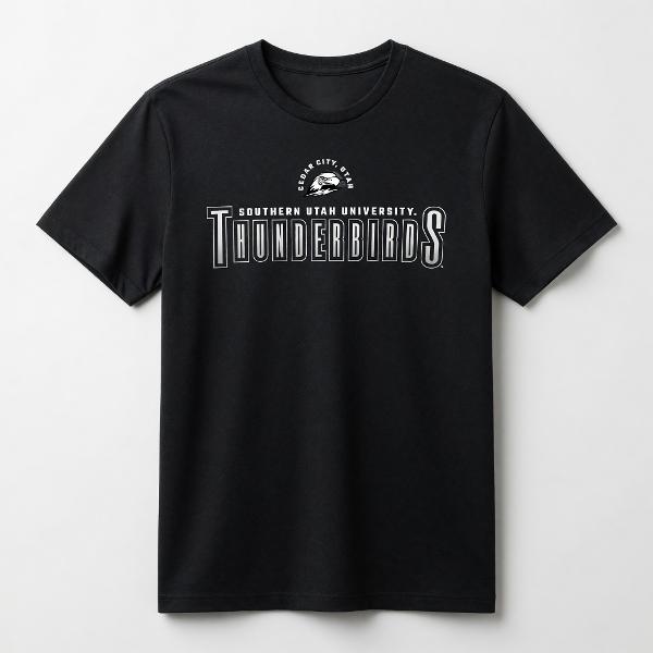 CI Sport Tee Black Thunderbirds Cedar City; $19.99