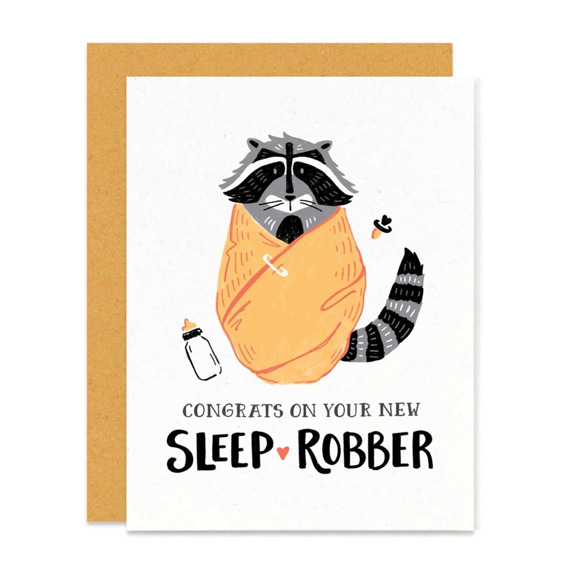 Product image 1 of 1 for Sleep Robber Baby Card | 4.25 x 5.5" (A2)"