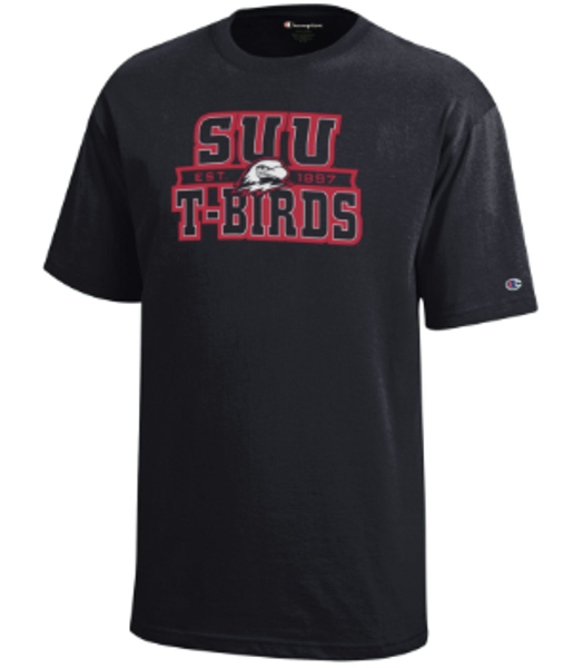 CHAMPION YOUTH TEE BLACL S/S SUU THOR 1897; $18.99