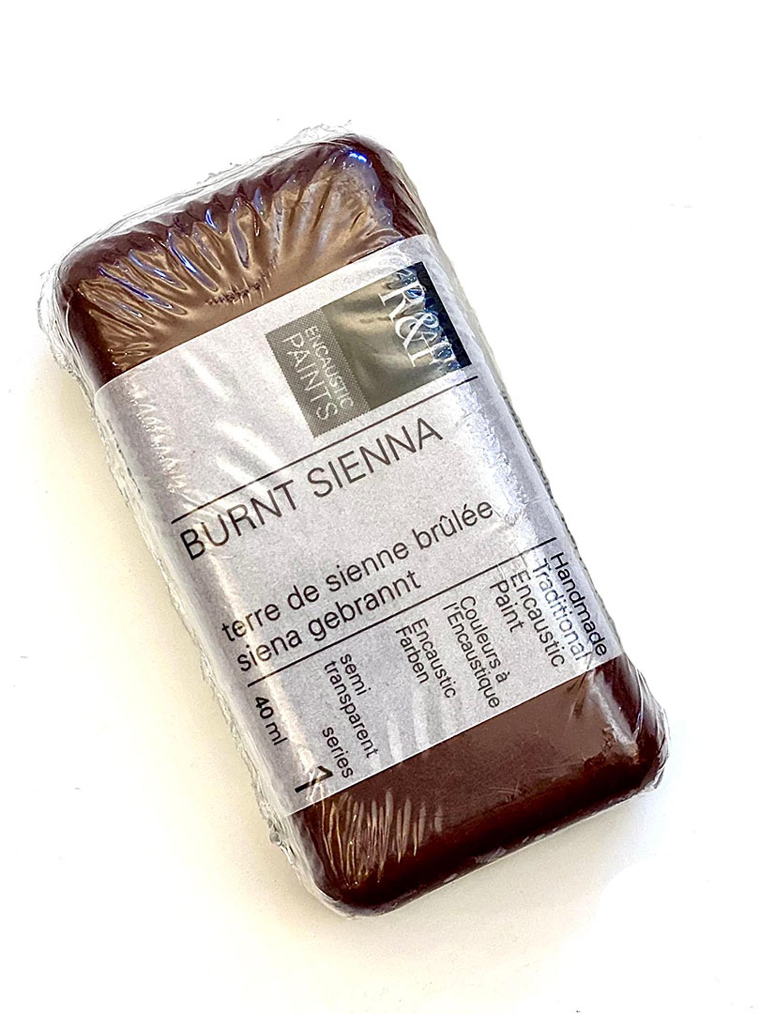 image of: R & F ENCAUSTIC PAINT/BURNT SIENNA 40 ML