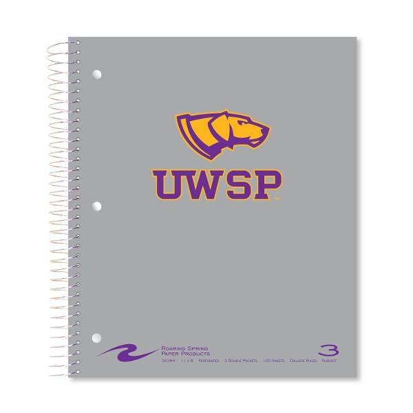 UWSP Pointers 3-Subject Notebook, 120 Sheets; $14.98