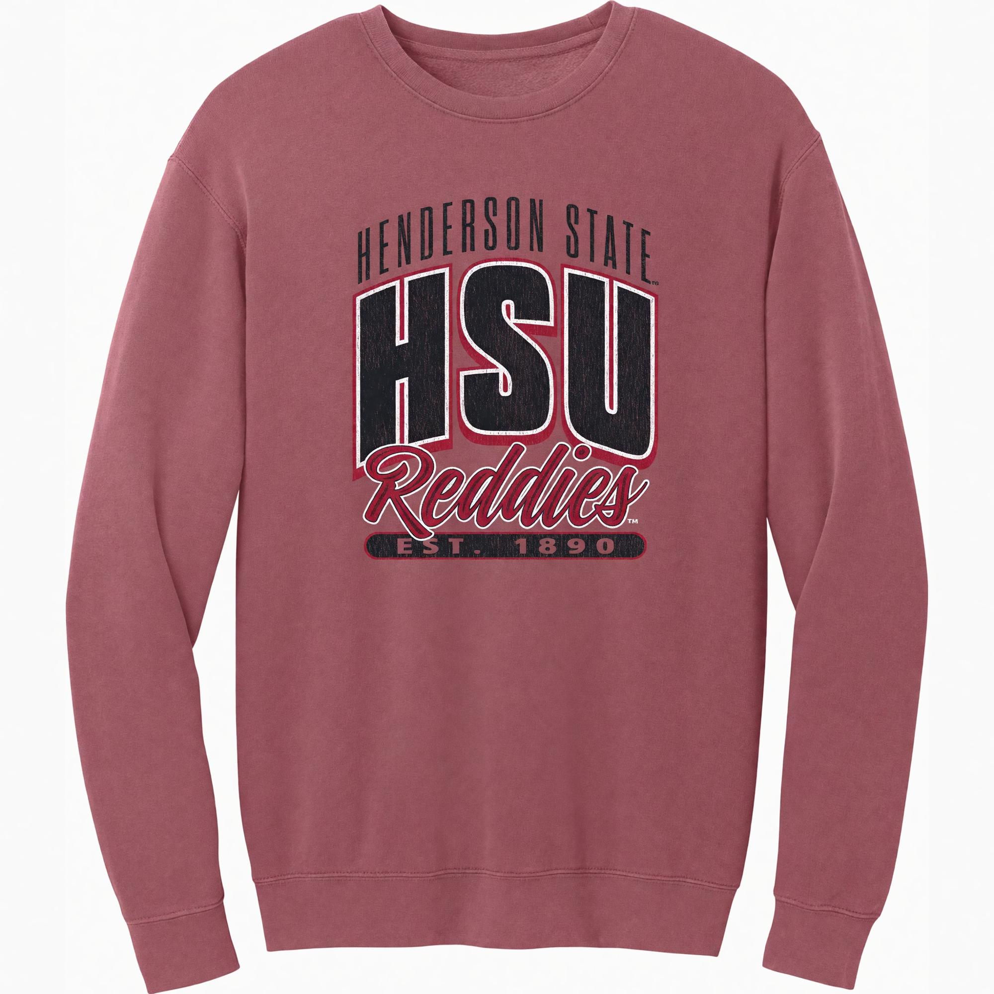 Product image 1 of 2 for HSU Reddies Comfort Colors Garment-Dyed Lightweight Fleece Crewneck