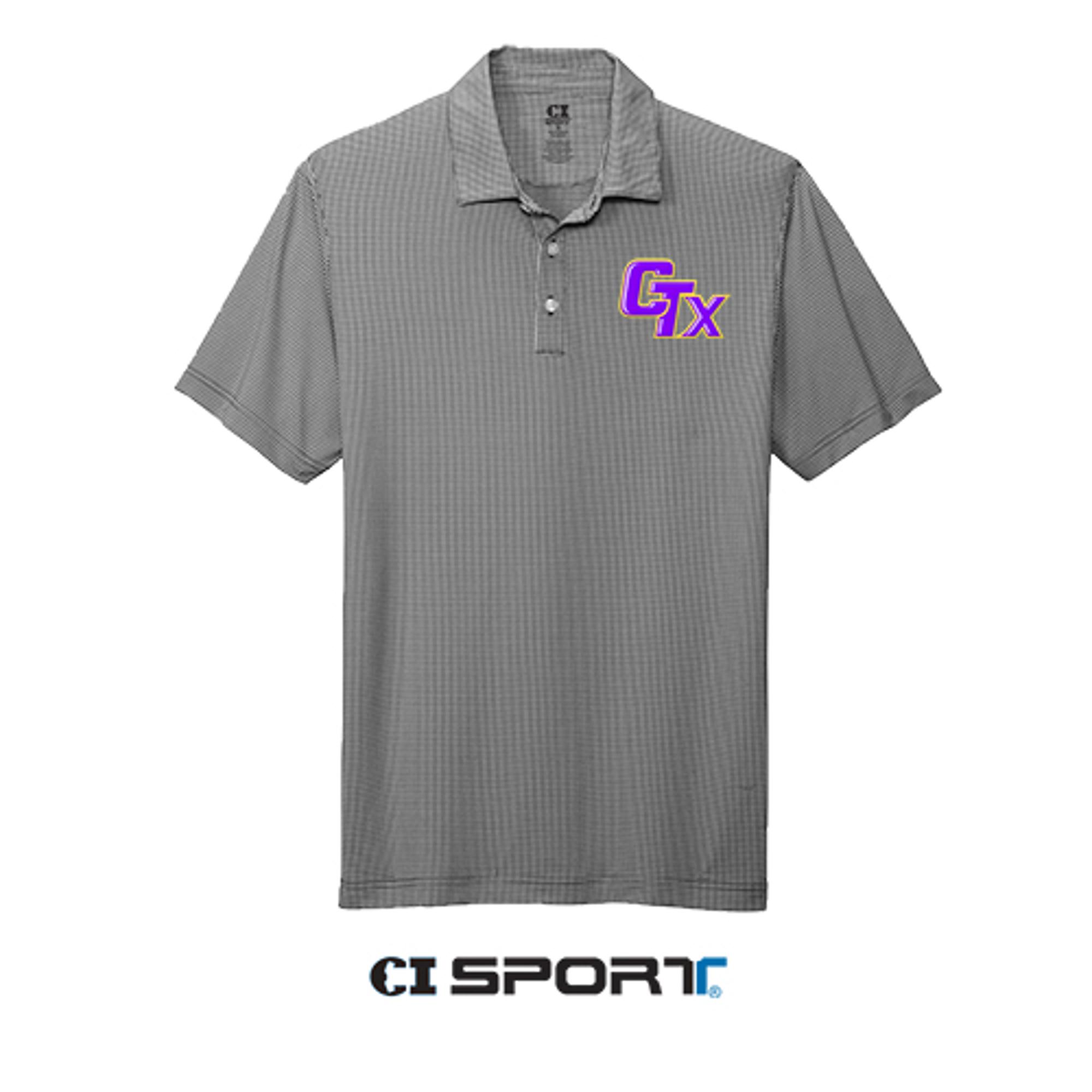 Product image 1 of 1 for CTX Gingham Lightweight Athletic Polo - Black/White