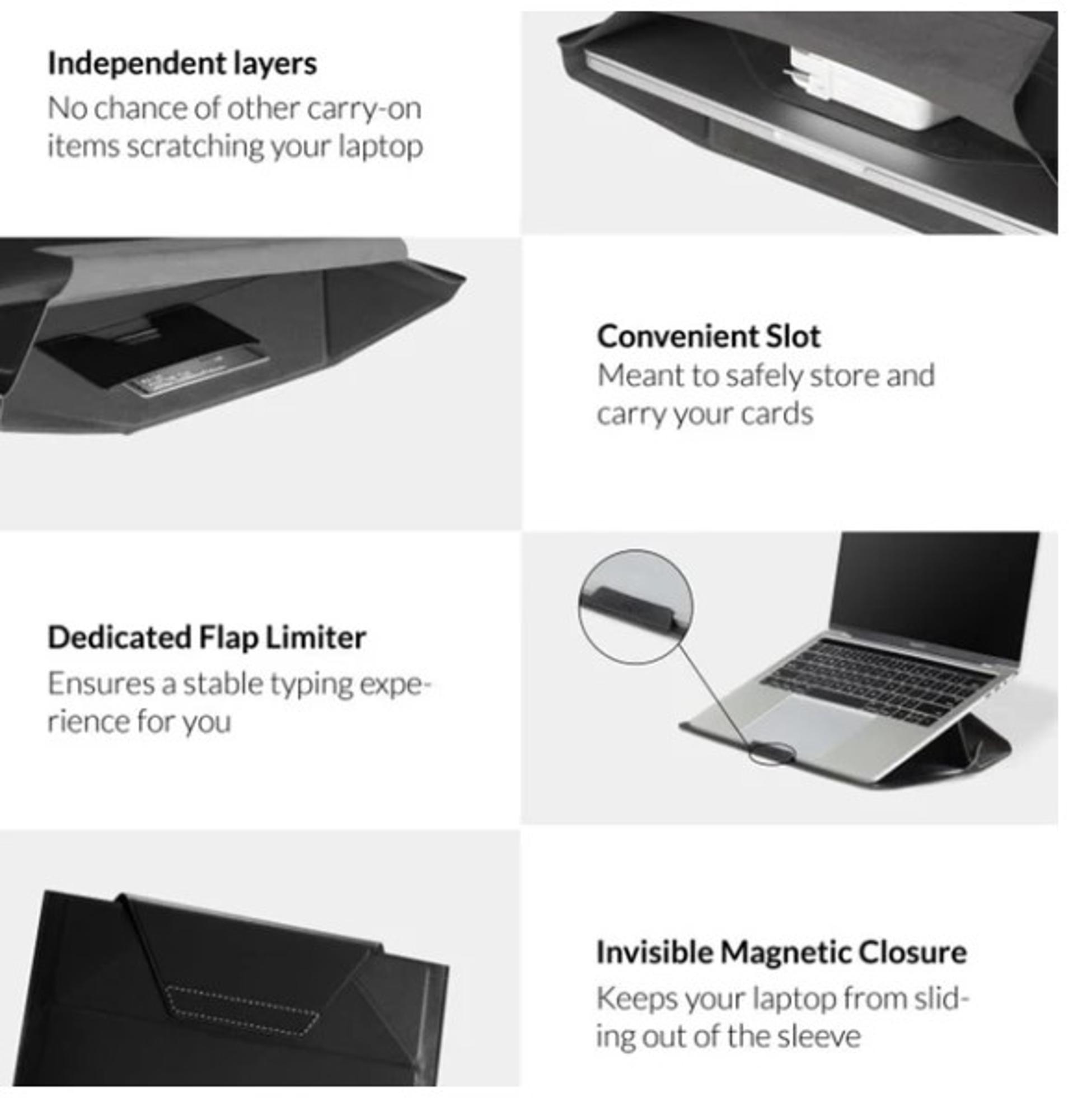 Product image 4 of 5 for MoFT Carry Sleeve - Jet Black 15-16in - It's Foldable !