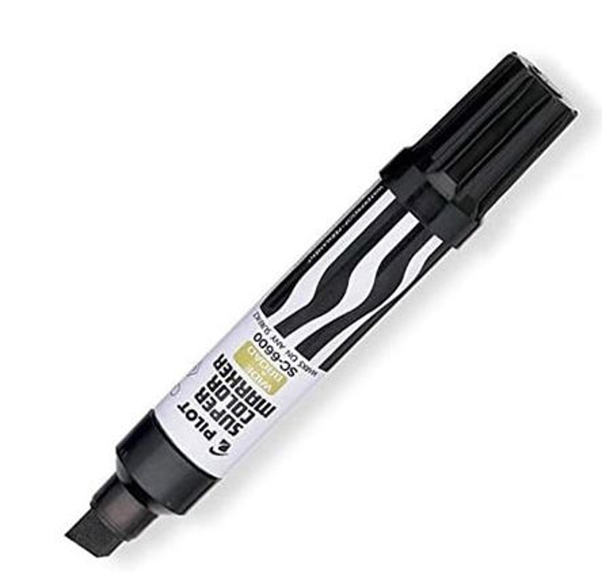 image of: Super Color Marker Jumbo Chisel Black