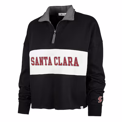 image of: Santa Clara University 47 Brand Women's Breakthrough Remi Quarter Zip, Gray