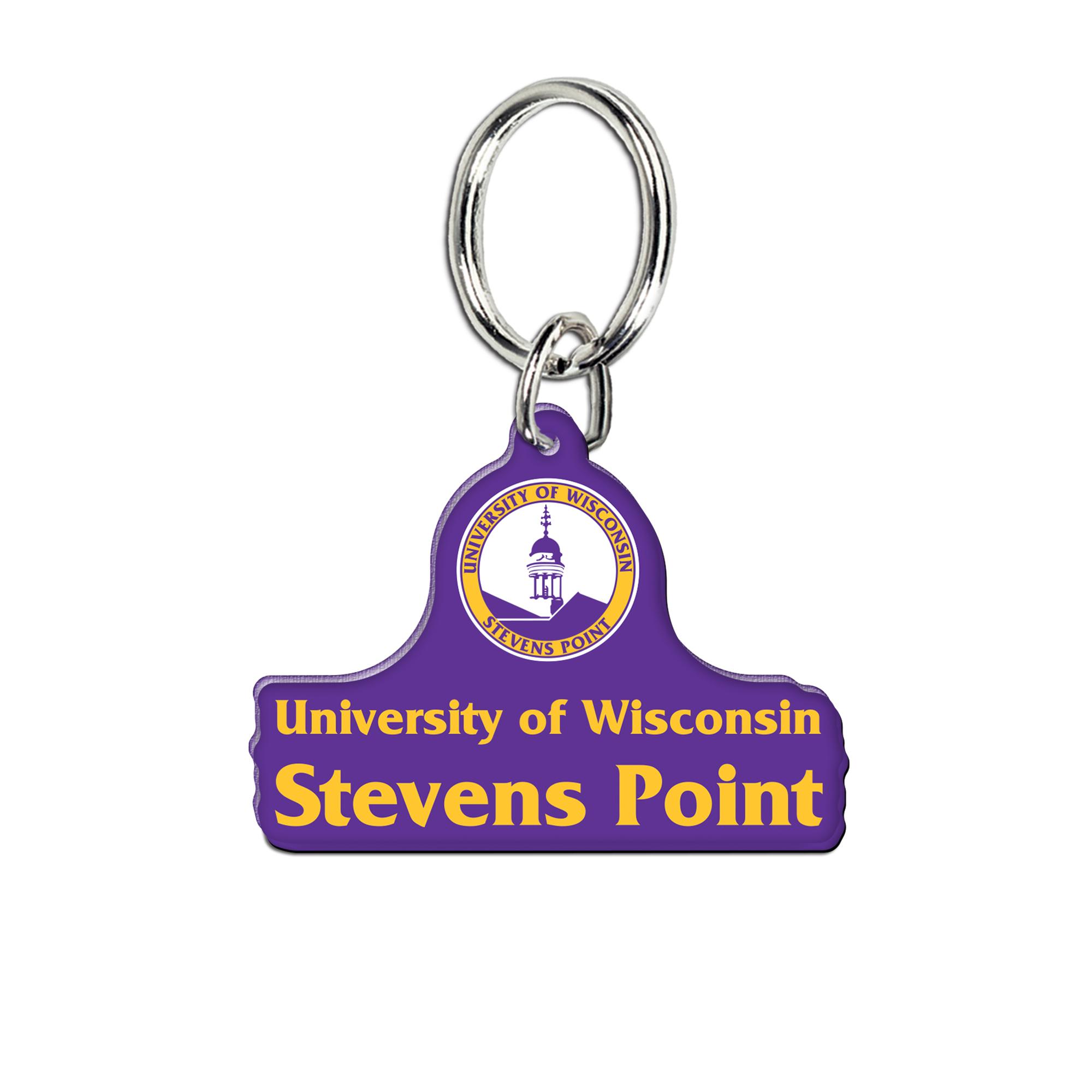 Product image 1 of 1 for University of Wisconsin Stevens Point Acrylic Key Ring