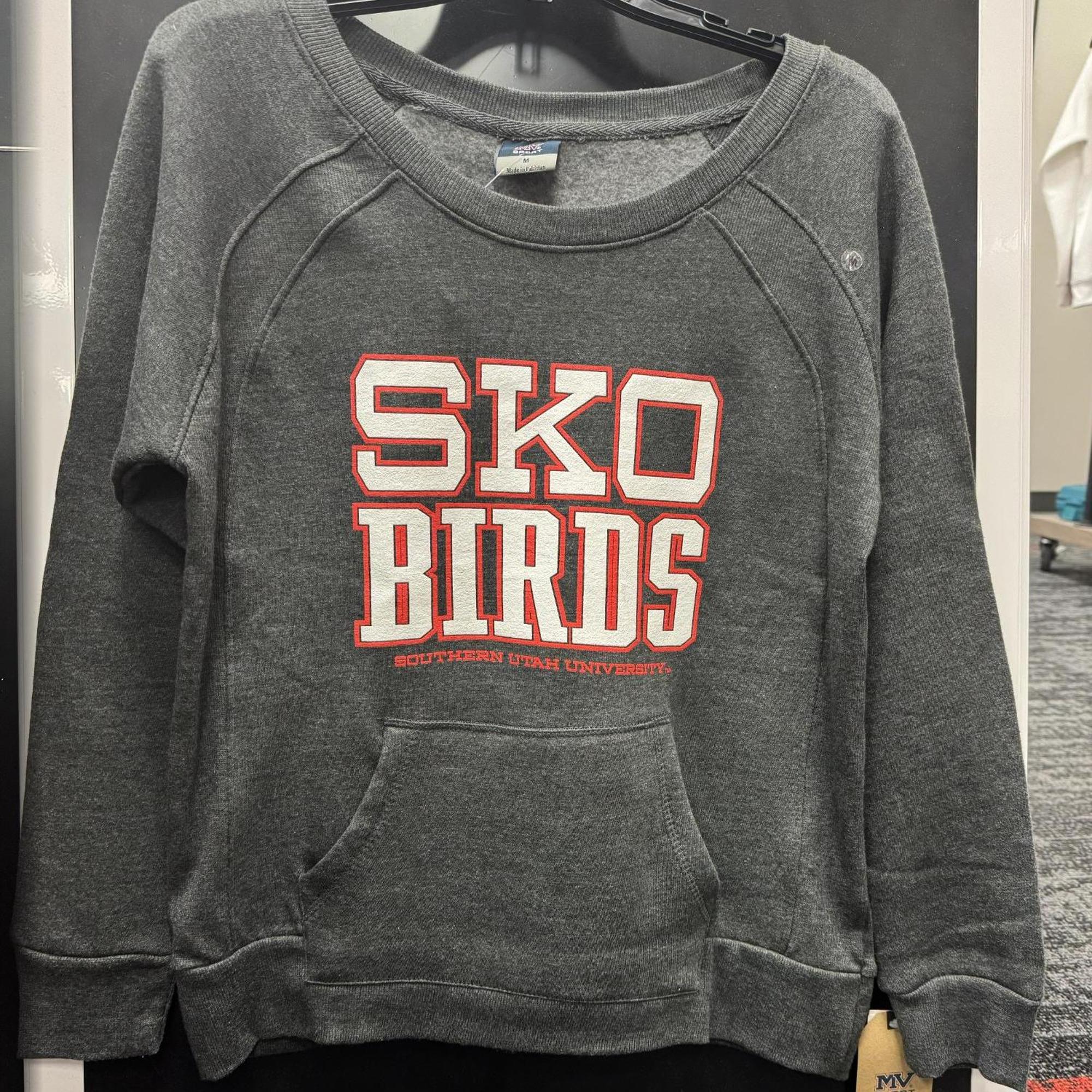 Variant 4 of 5 for MV FLEECE SKO BIRDS SOU CHARCOAL