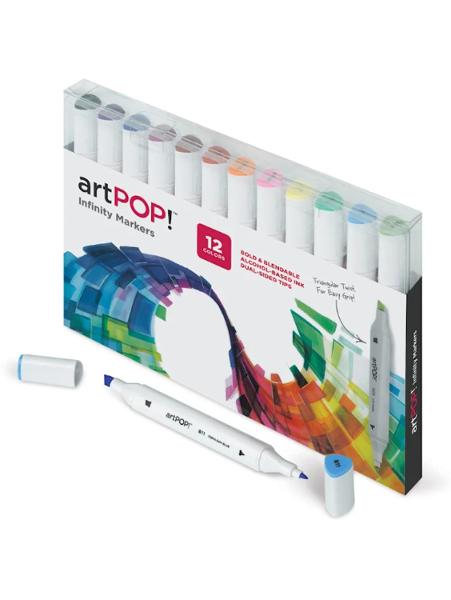 artPOP! Infinity Art Markers, Assorted Colors, Set of 12; $49.98