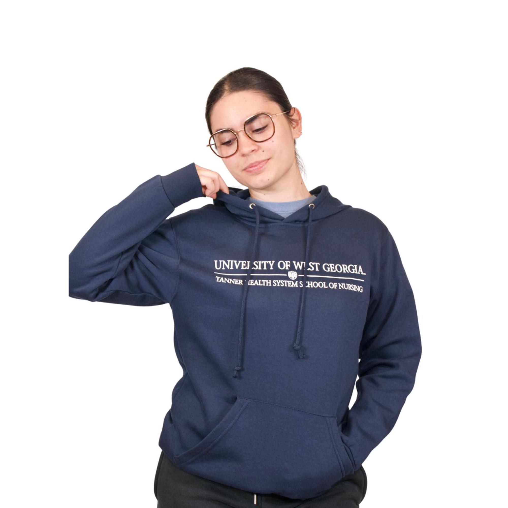Product image 3 of 4 for COLLEGE OF NURSING SHIELD LOGO FUNDAMENTAL FLEECE HOOD