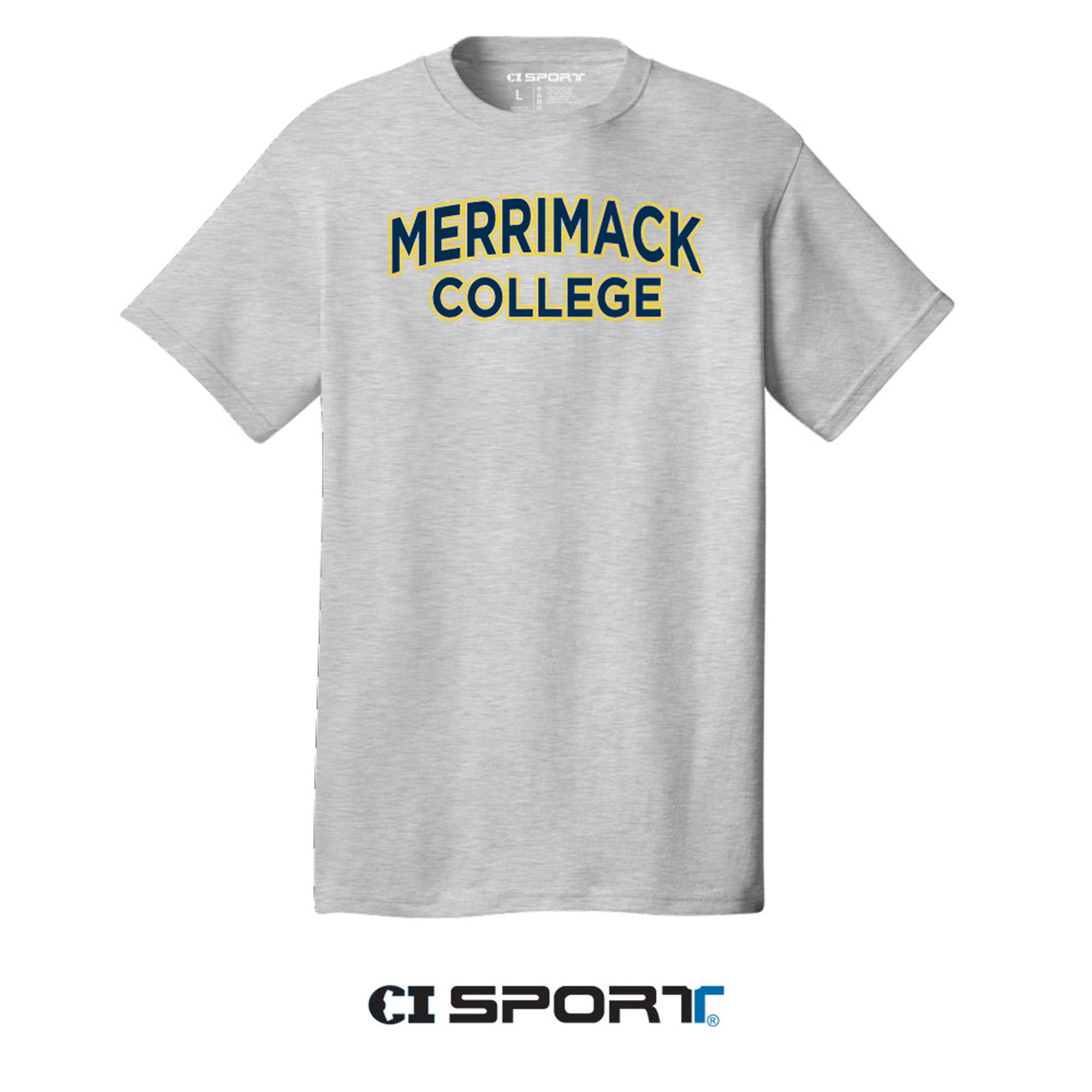 image of: Merrimack College Cotton Tee - Ash Grey