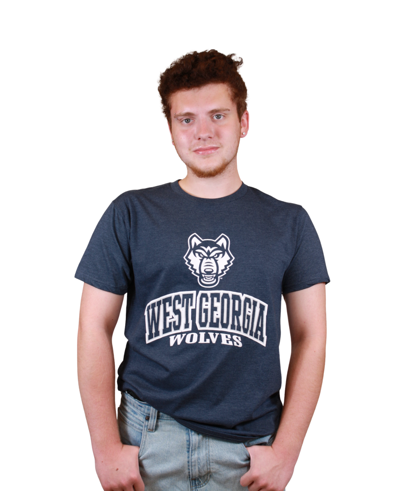 Product image 2 of 2 for WEST GA WOLVES NAVY HEATHER TSHIRT