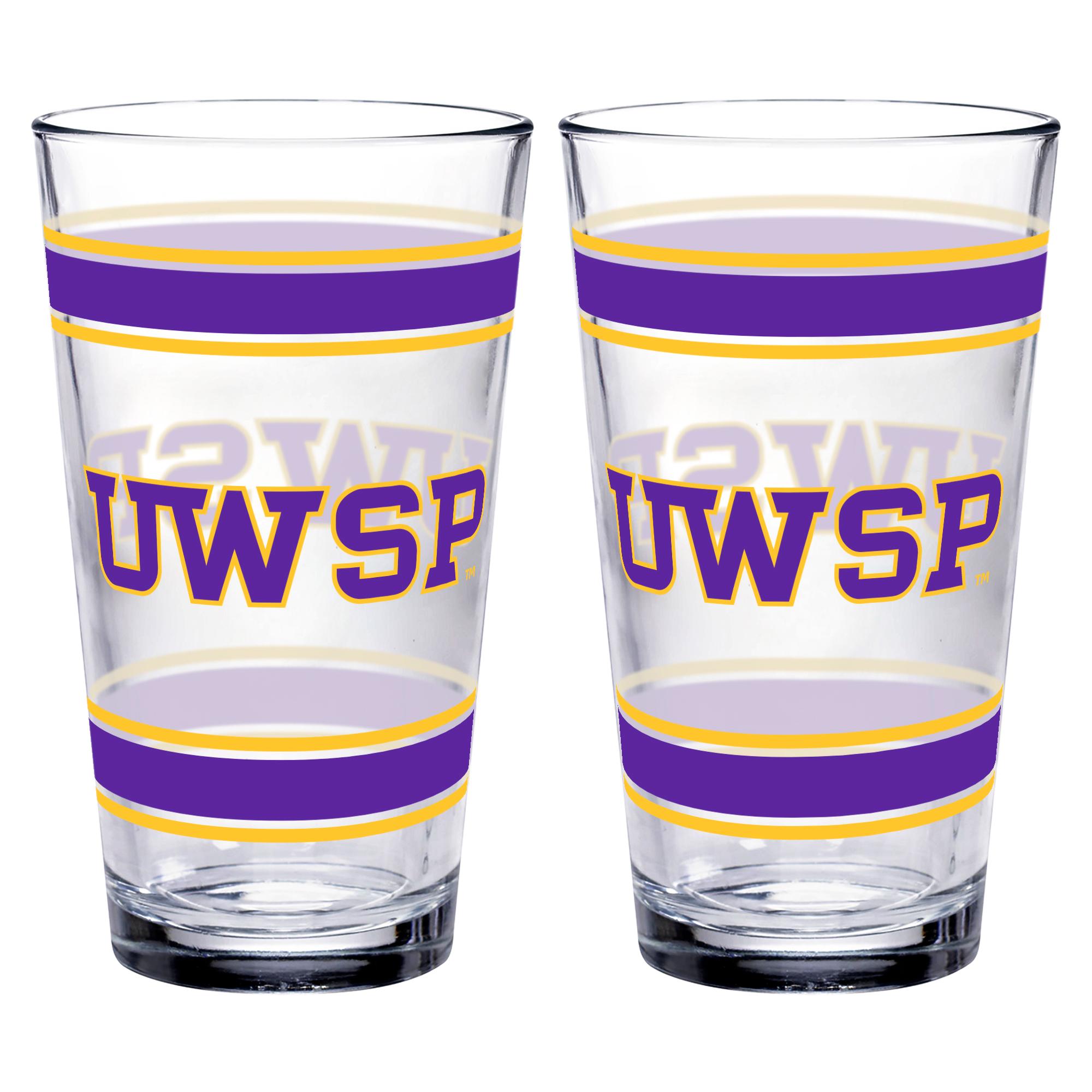 Product image 1 of 1 for Striped UWSP Pint Glass