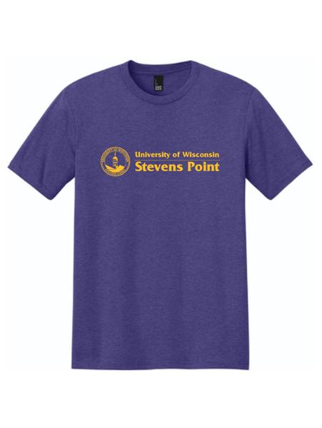 UWSP Perfect Tri-Blend Tee, Purple Frost; $21.98