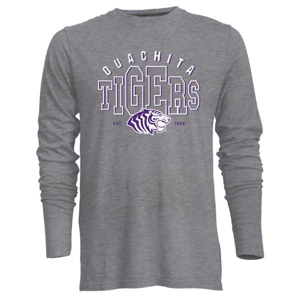 Ouachita Tigers EST 1886 Guru Long Sleeve Tee; $34.99