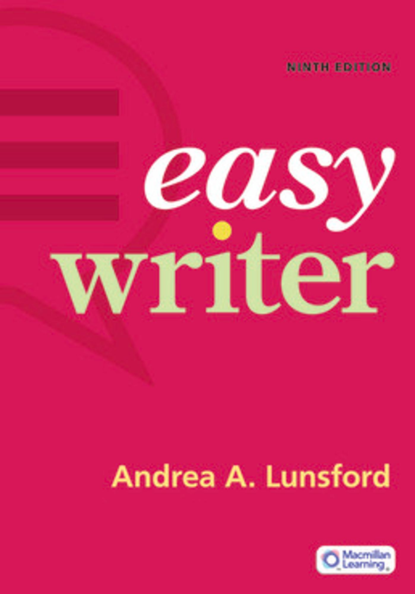 Cover image for EASY WRITER