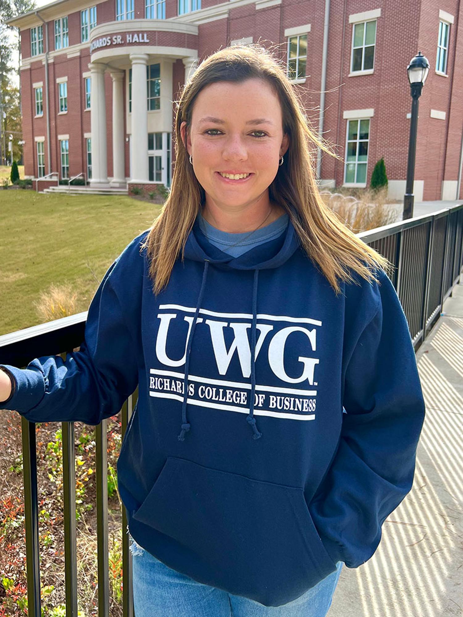 image of: UWG RICHARDS COLLEGE OF BUSINESS HOODIE
