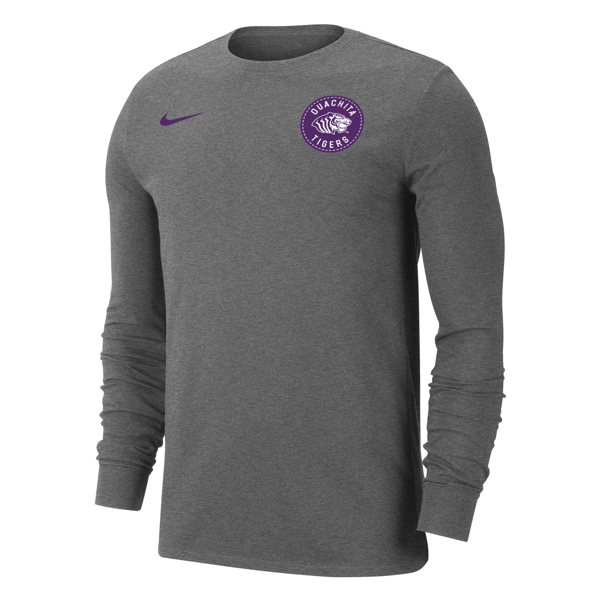 image of: Ouachita Tigers Dri-Fit Cotton Long Sleeve Tee