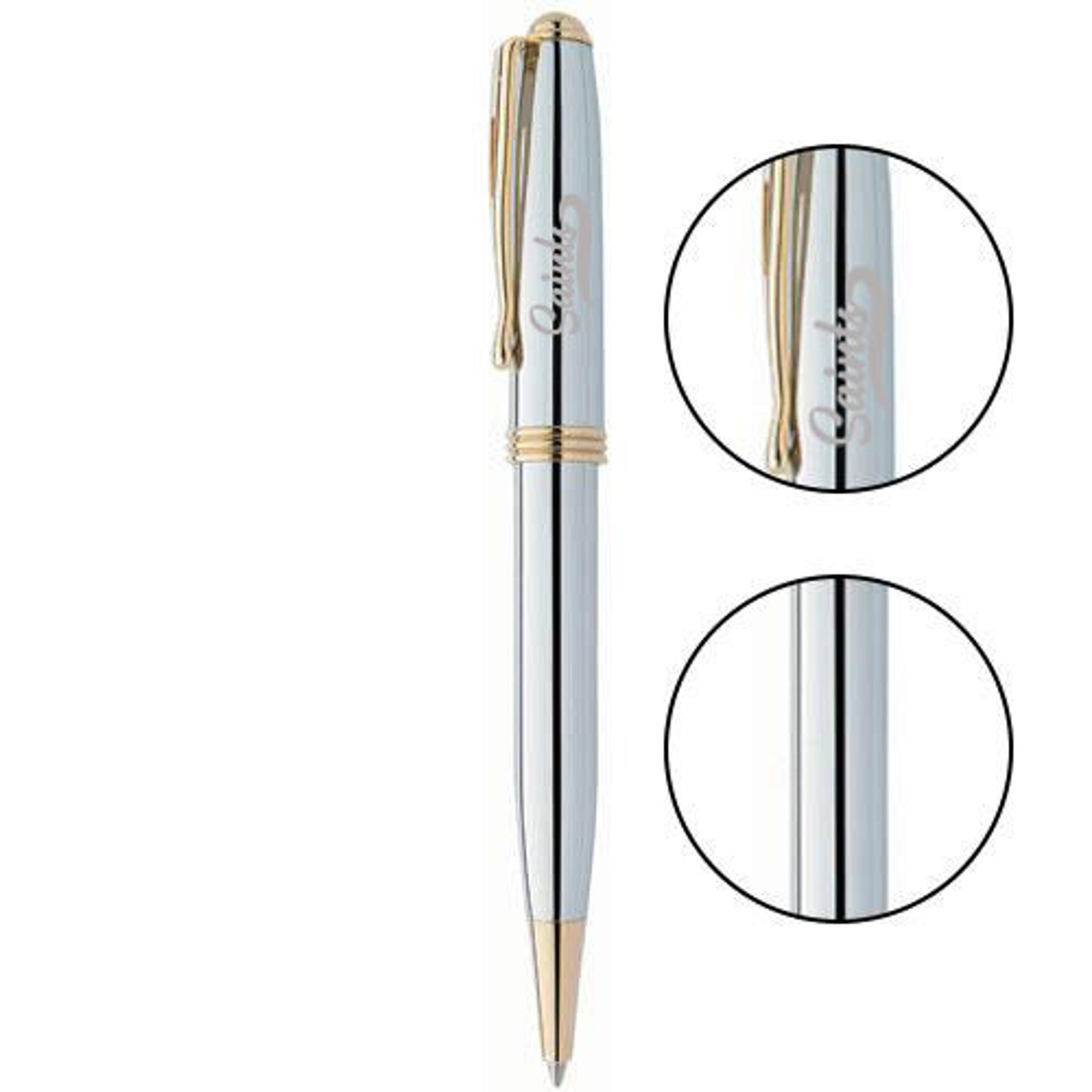 image of: MCM SAINTS SOUVENIR WORTHINGTON CHROME BALLPOINT PEN