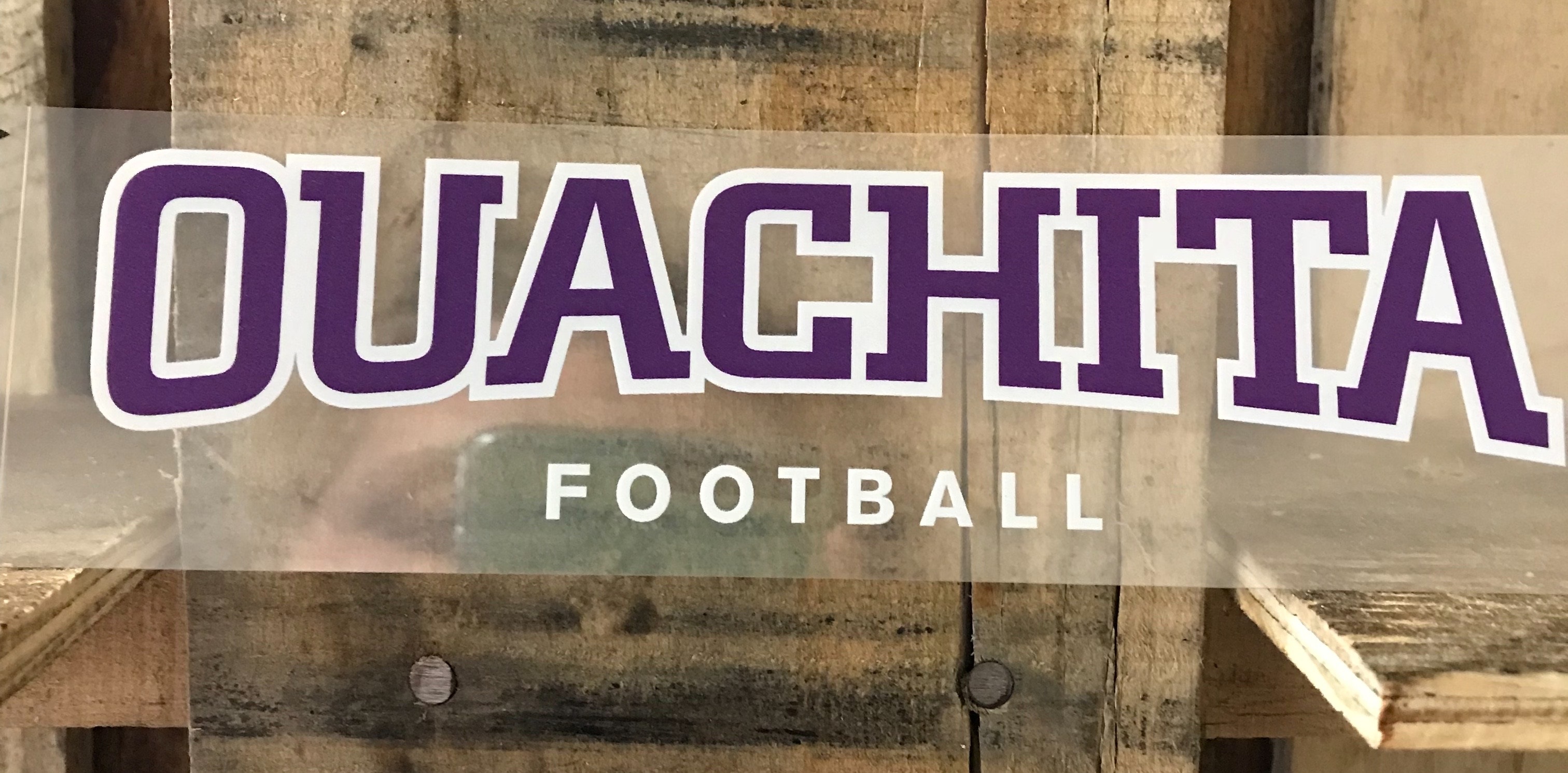 image of: Ouachita Football Decal