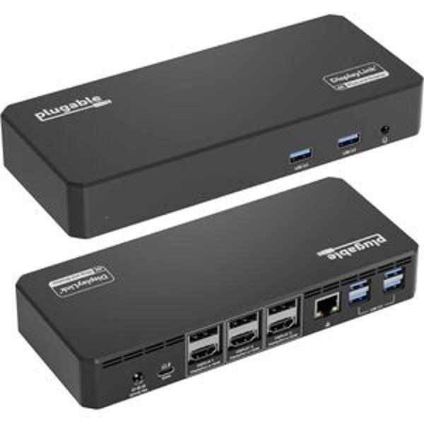 Plugable 12-in-1 USB C Triple Monitor Docking Station; $189.95