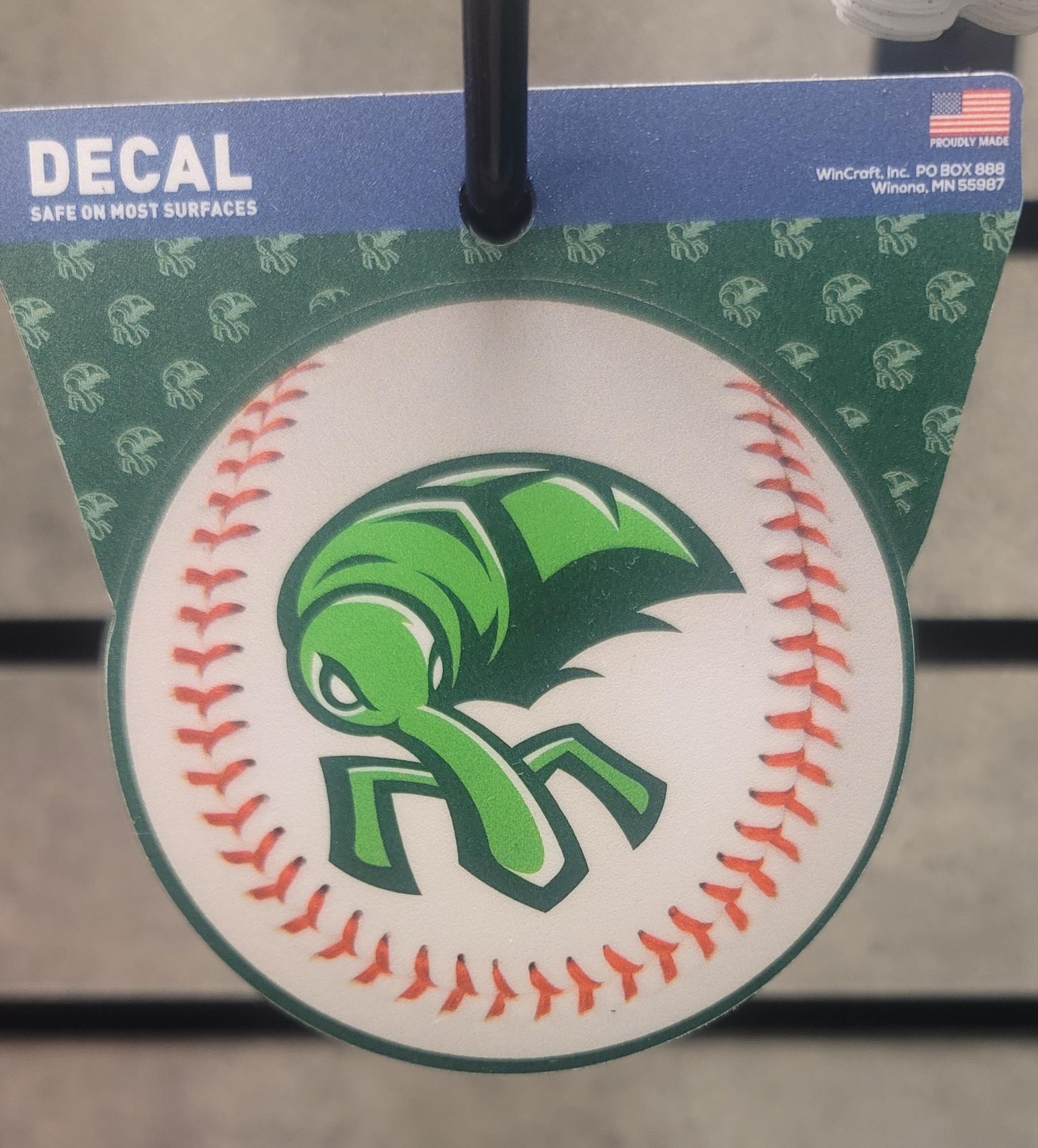 image of: Weevils Baseball Clean Cut Decal