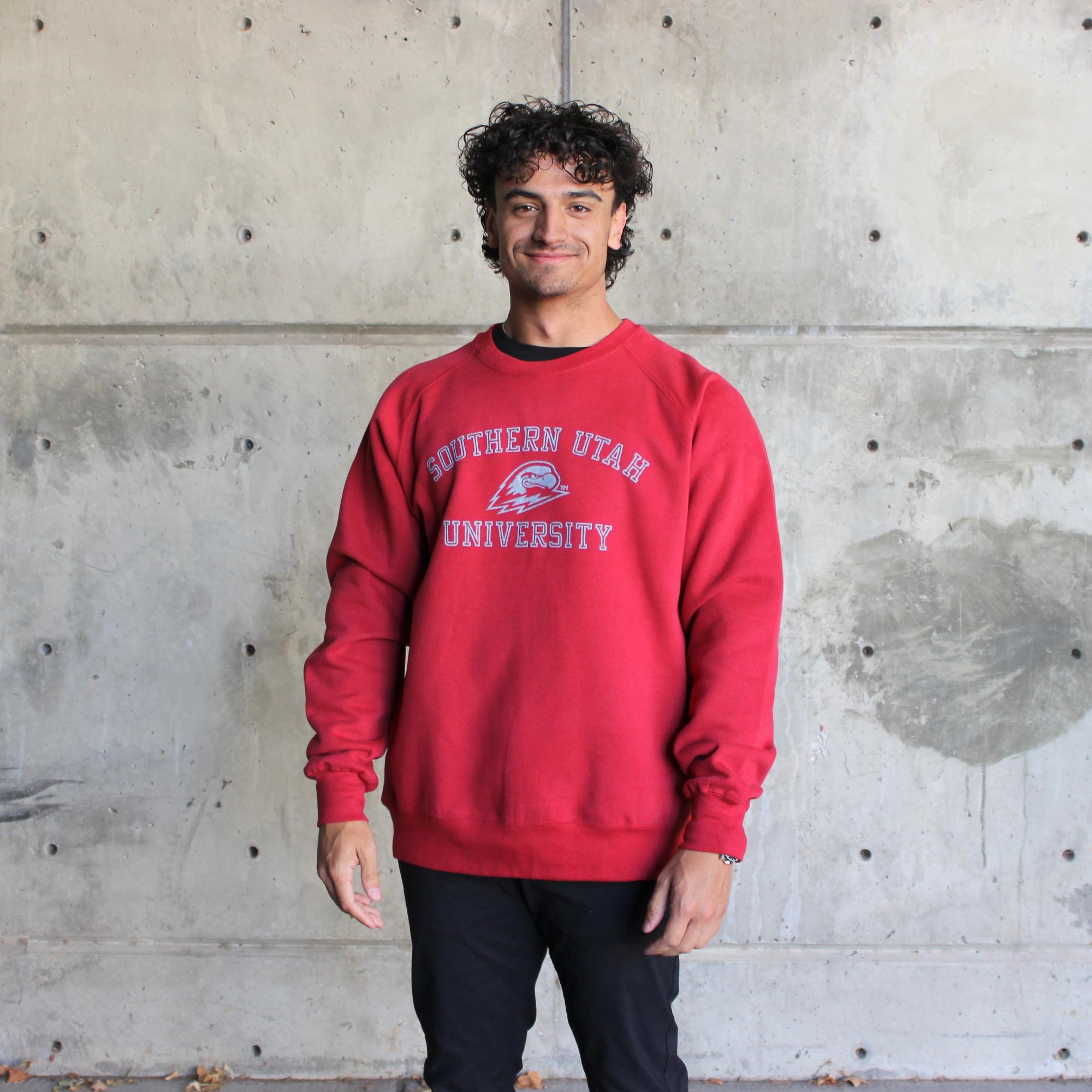 image of: MV SPORT RED CREW FLEECE SOU/THOR