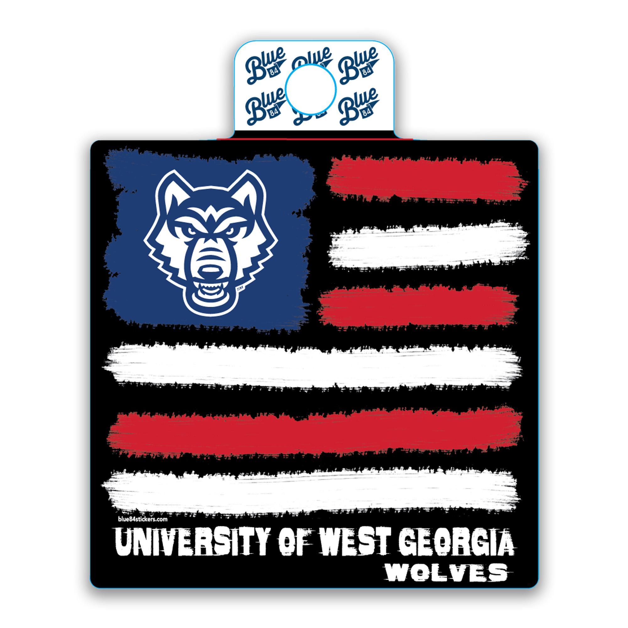 image of: AMERICAN FLAG UWG HARSH TURN STICKER