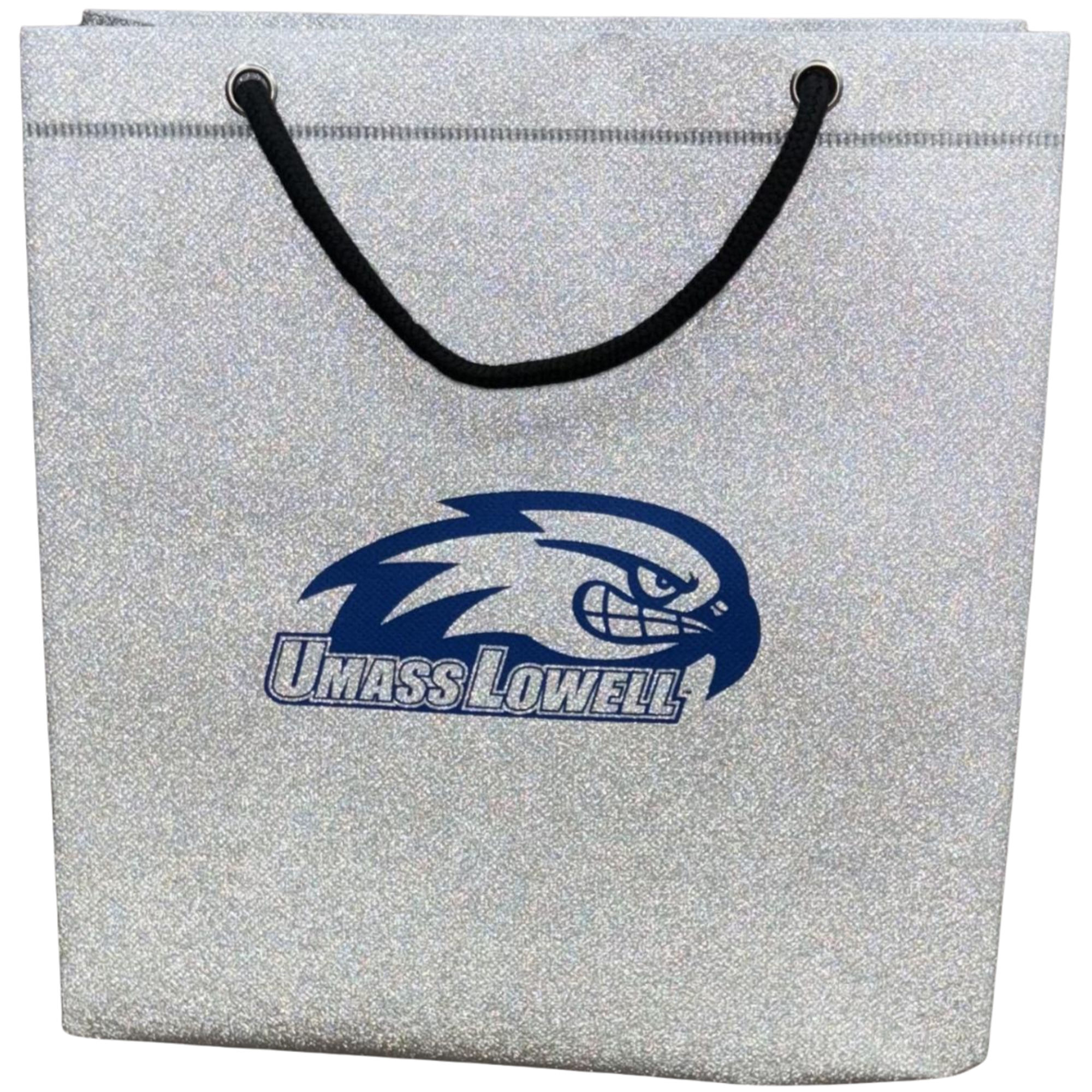 image of: UMass Lowell Glitter Gift Bag