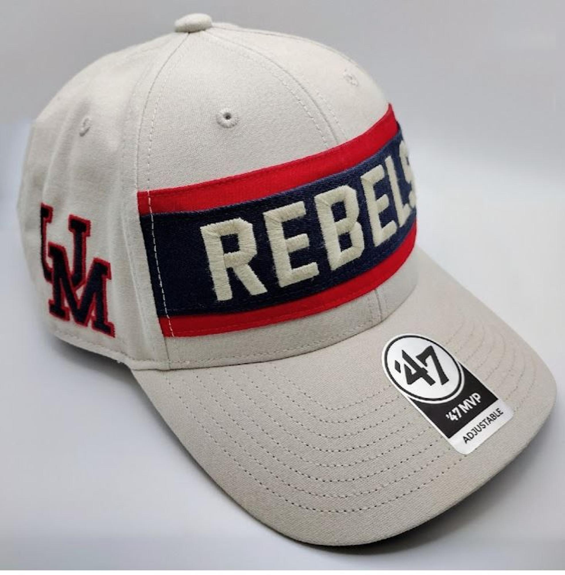 image of: Rebels Stripe Crossroad MVP Adjustable Hat Bone