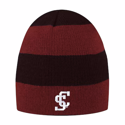 image of: Santa Clara Broncos LogoFit Beanie, Cardinal & Black