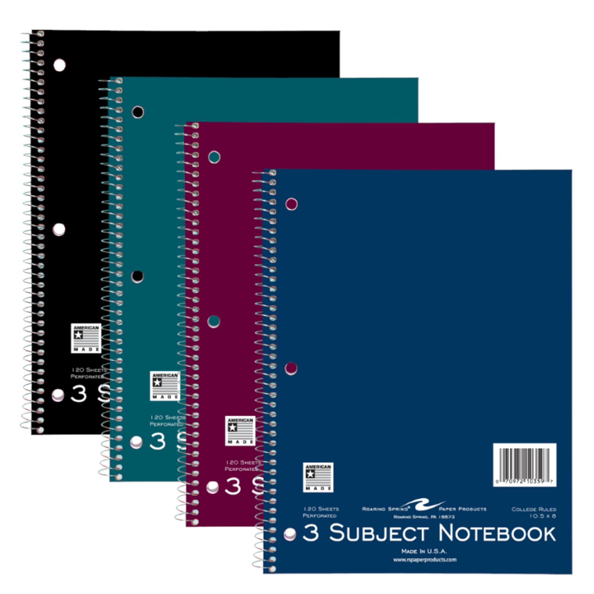 image of: SPIRAL 3 SUBJECT 120 SHEET