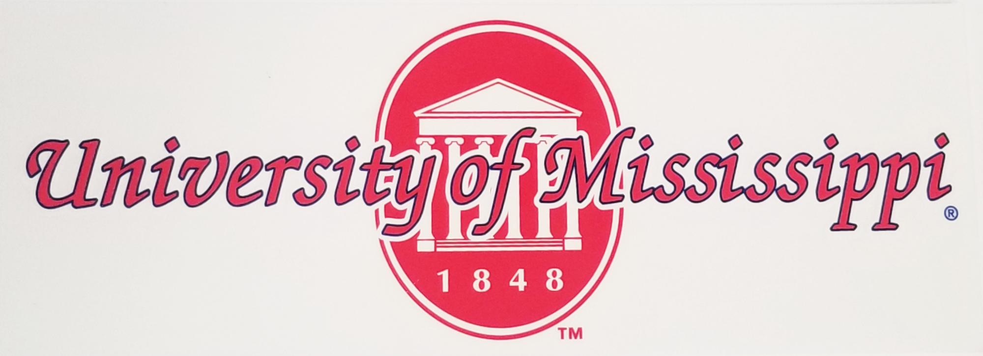 image of: Ole Miss Lyceum Clear Decal