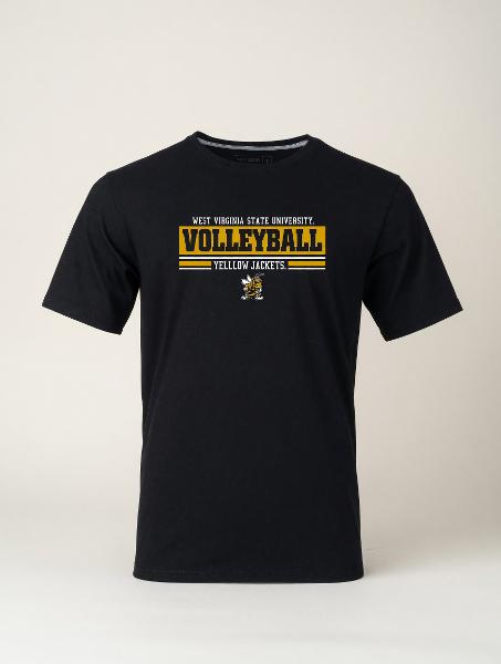 Tee - Russell Black "Volleyball" Crew '25; $19.99