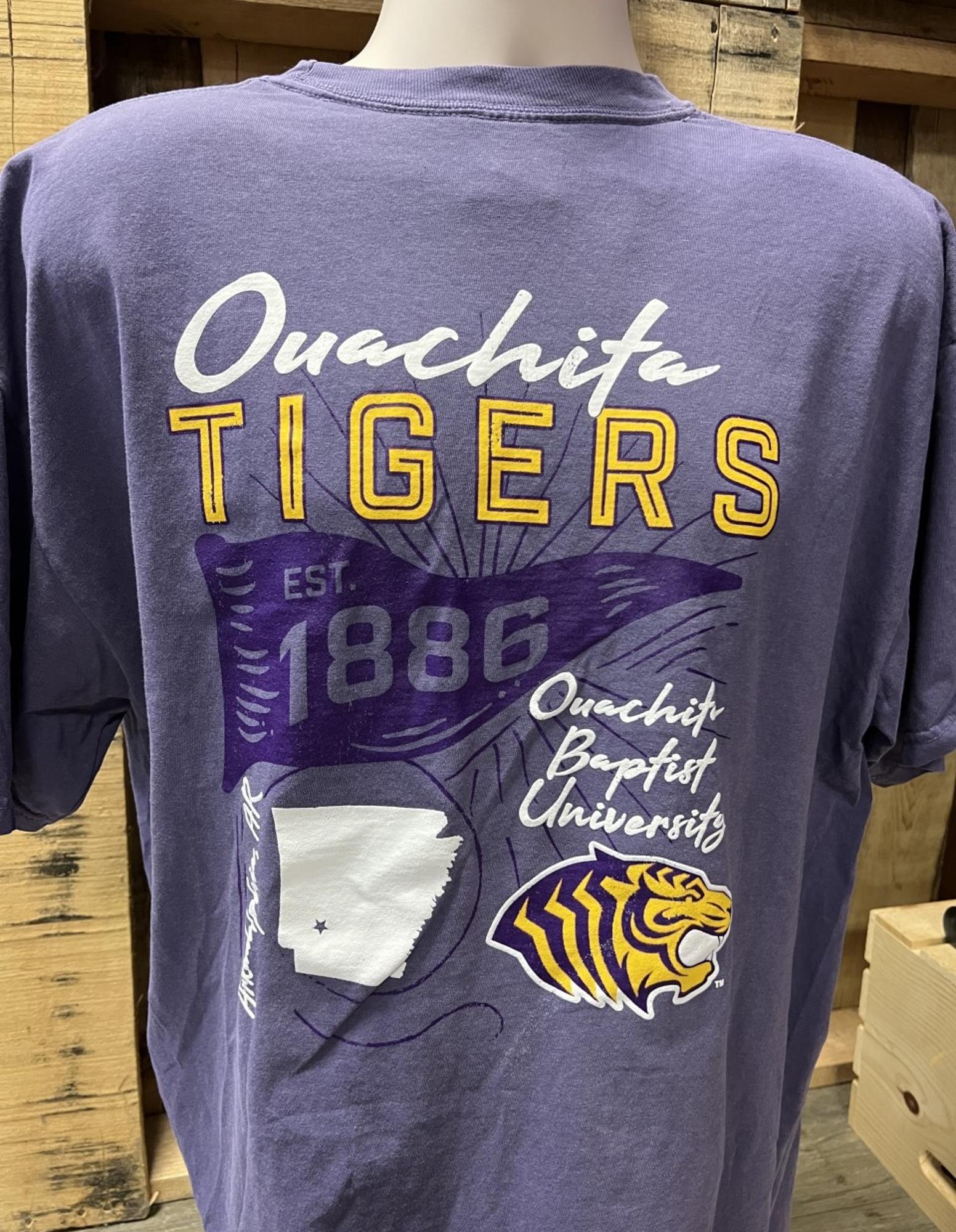 image of: Ouachita Tigers Garment Dyed Short Sleeve T-shirt