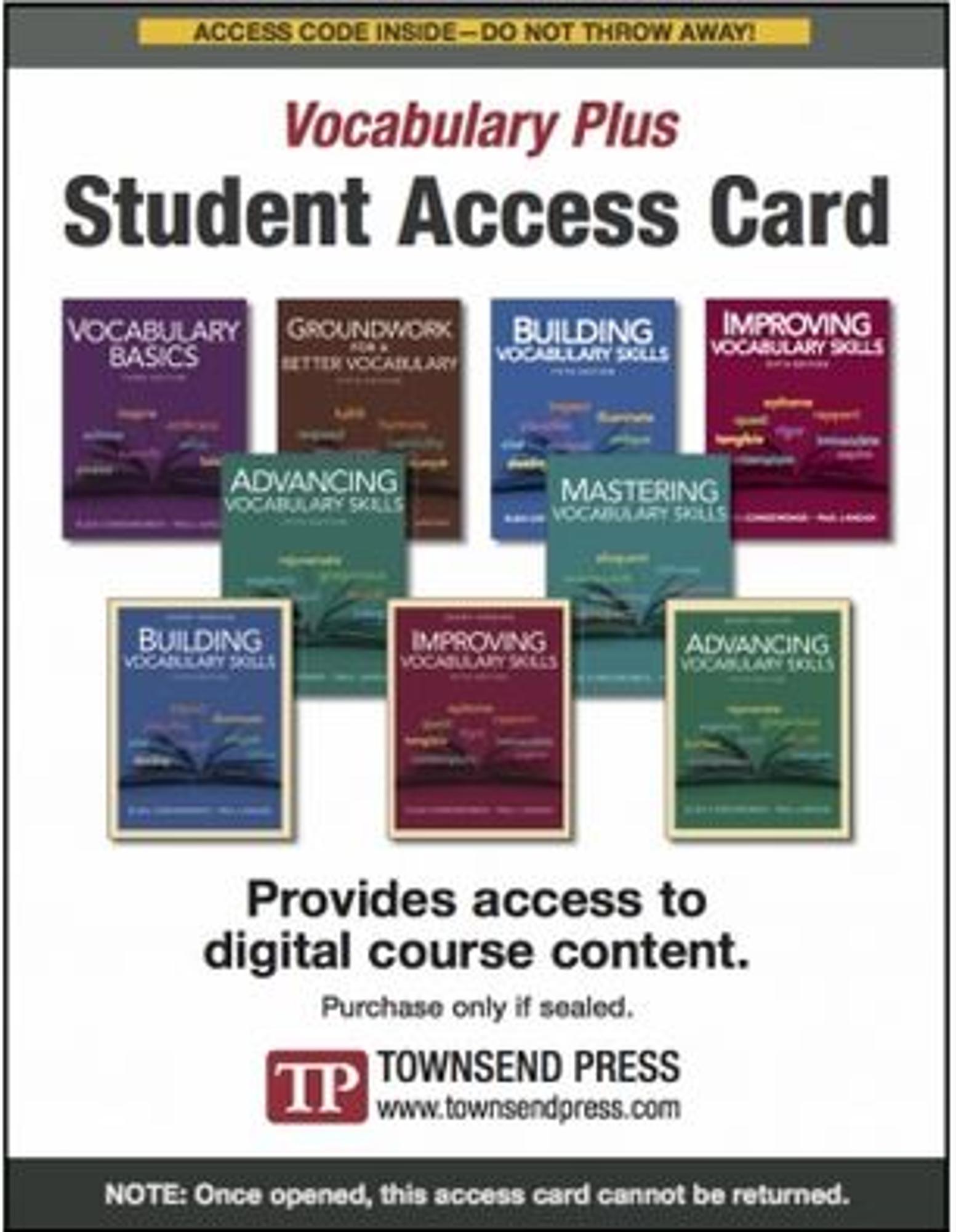 Cover image for Vocabulary Plus Student Access Card