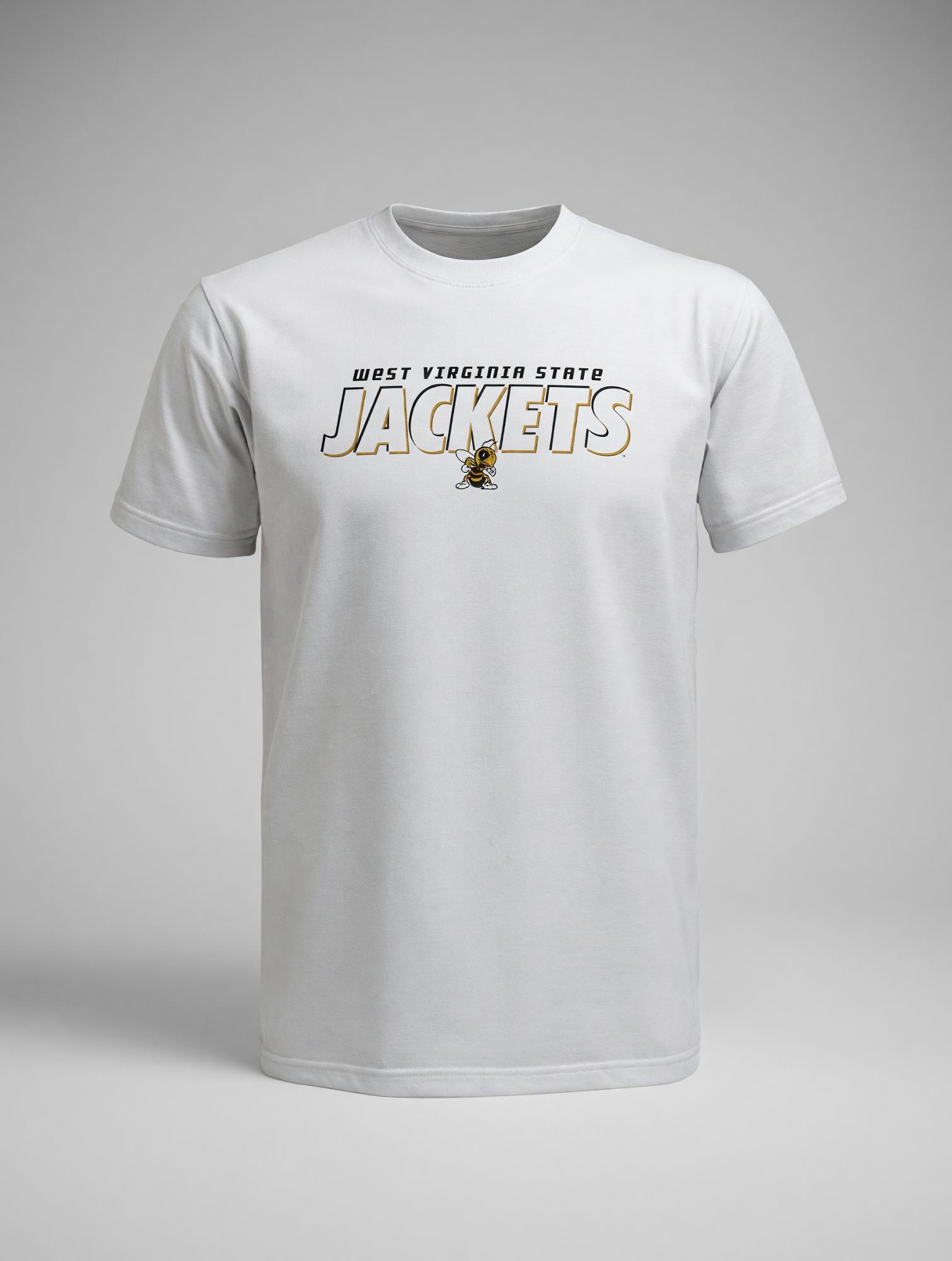 Product image 1 of 2 for Tee - J America White "Jackets" Crew